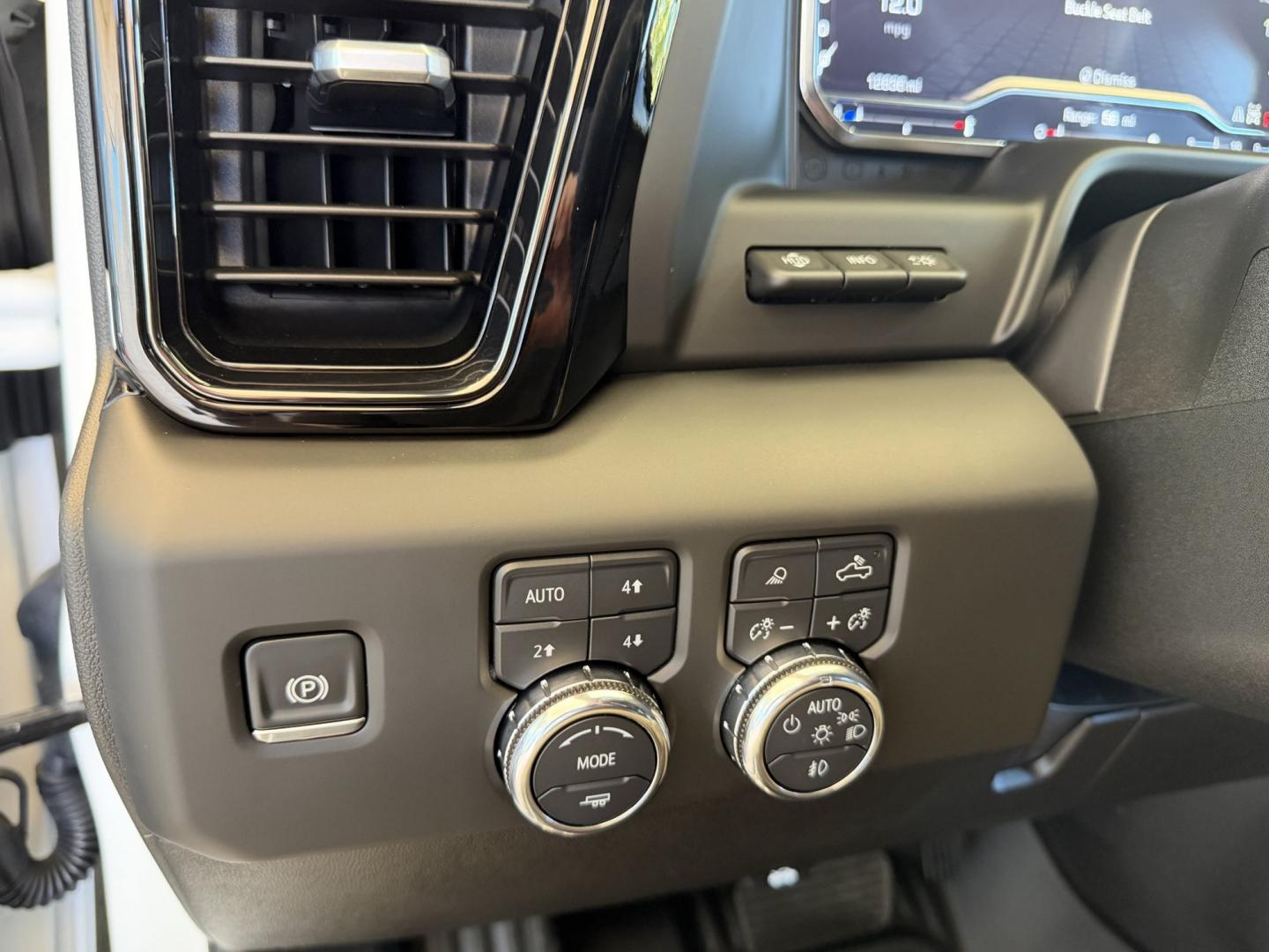 2025 Summit White /Black GMC Sierra 3500HD AT4 (1GT4UVEY2SF) with an V8 6.6 Liter Duramax Turbo Diesel engine, Allison Automatic 10 Speed transmission, located at 2304 W. Main St., Boise, ID, 83702, (208) 342-7777, 43.622105, -116.218658 - Ready To Haul! Nicely Optioned!- Photo#20
