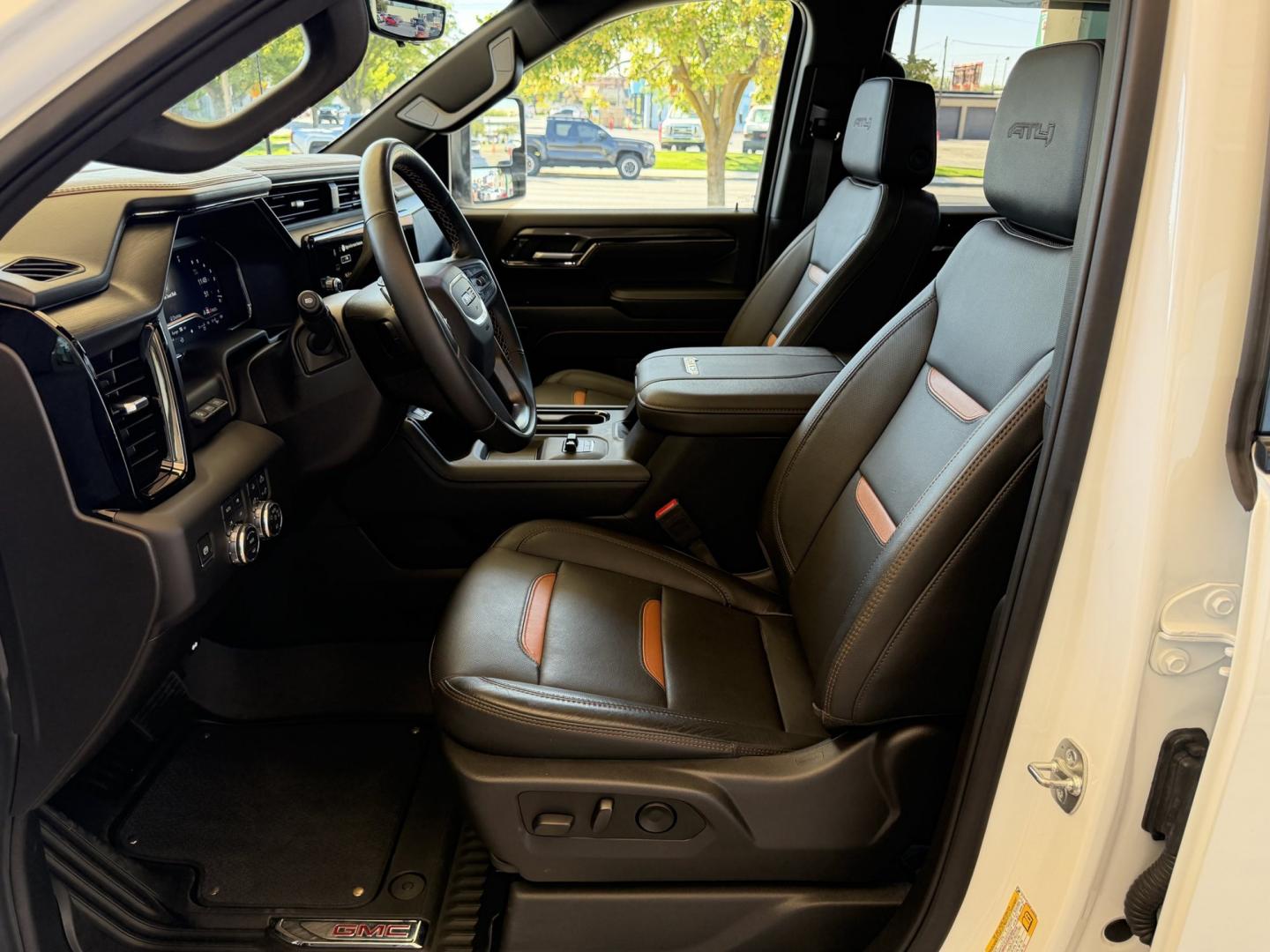 2025 Summit White /Black GMC Sierra 3500HD AT4 (1GT4UVEY2SF) with an V8 6.6 Liter Duramax Turbo Diesel engine, Allison Automatic 10 Speed transmission, located at 2304 W. Main St., Boise, ID, 83702, (208) 342-7777, 43.622105, -116.218658 - Ready To Haul! Nicely Optioned!- Photo#25
