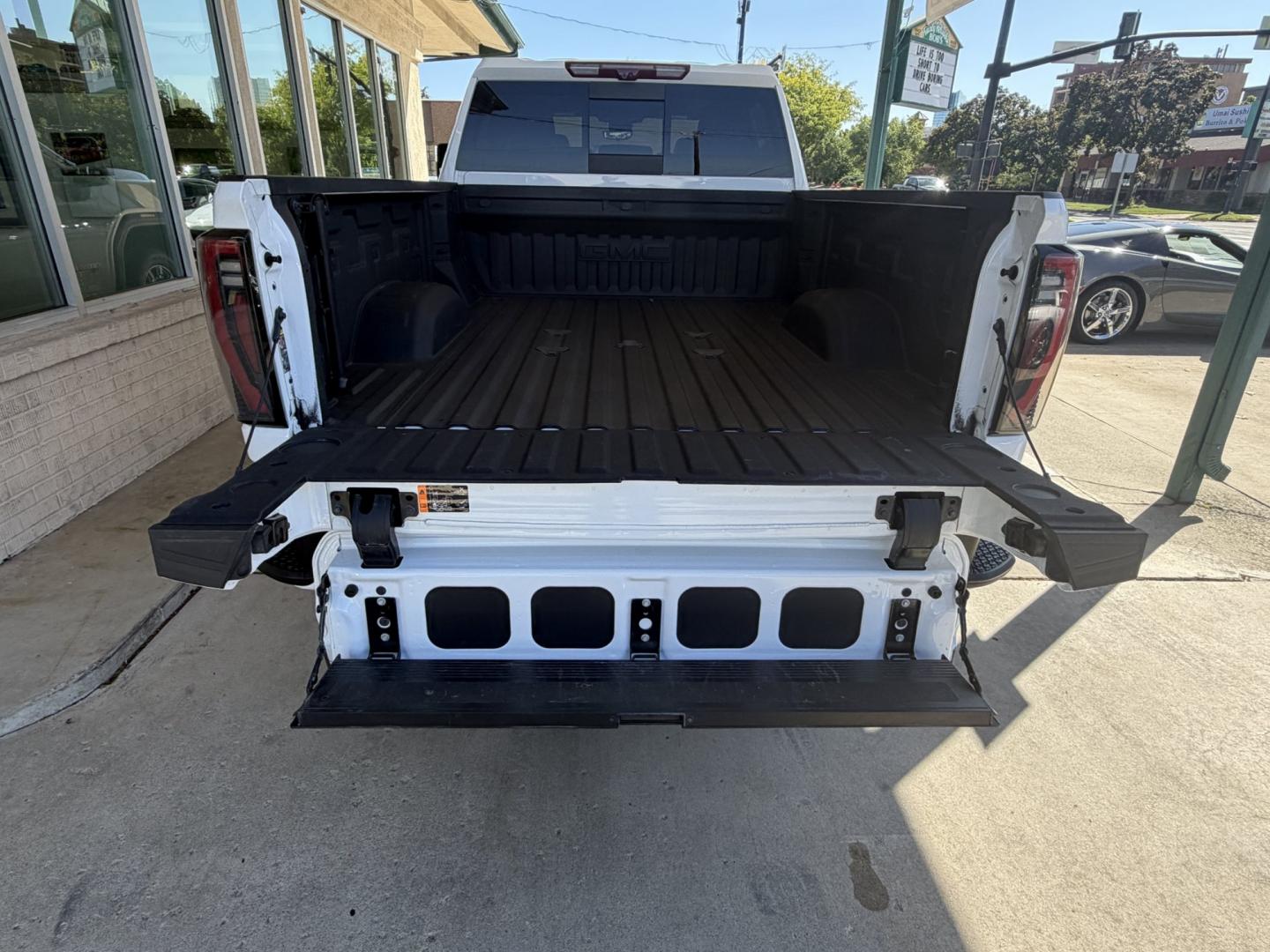 2025 Summit White /Black GMC Sierra 3500HD AT4 (1GT4UVEY2SF) with an V8 6.6 Liter Duramax Turbo Diesel engine, Allison Automatic 10 Speed transmission, located at 2304 W. Main St., Boise, ID, 83702, (208) 342-7777, 43.622105, -116.218658 - Ready To Haul! Nicely Optioned!- Photo#36