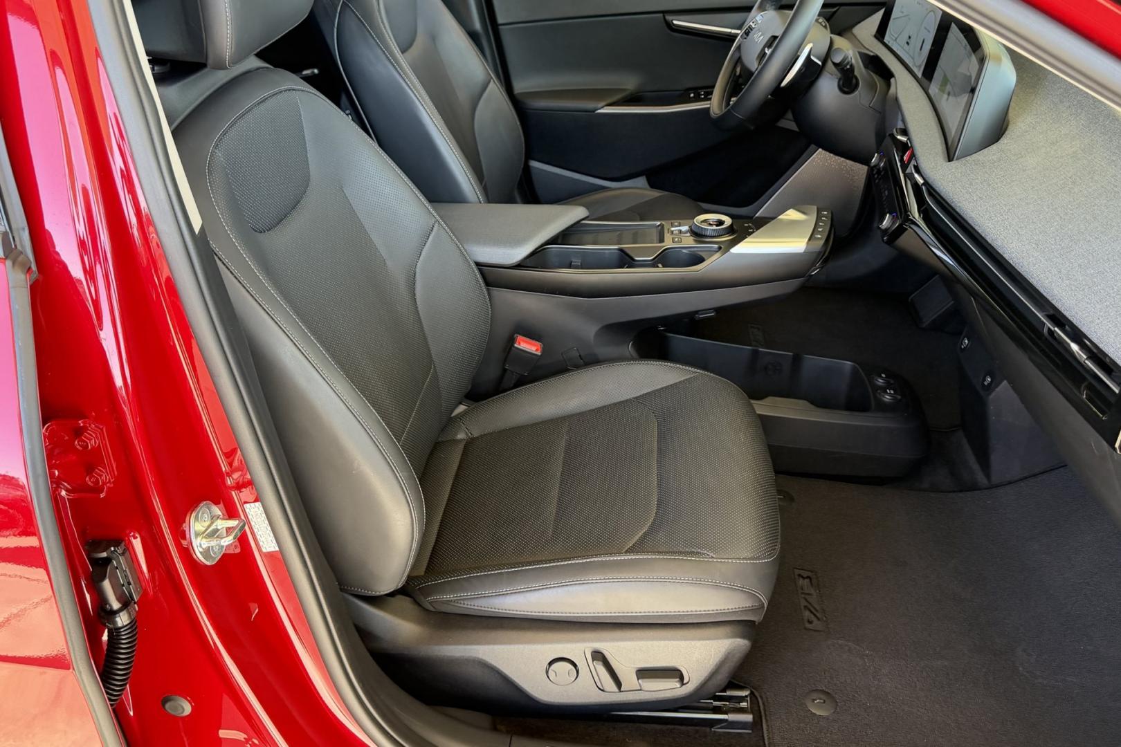 2023 Runaway Red /Black Kia EV6 Wind (KNDC3DLC1P5) with an 77.4 kWh engine, Automatic transmission, located at 2304 W. Main St., Boise, ID, 83702, (208) 342-7777, 43.622105, -116.218658 - 282 Miles of Range! All Wheel Drive! High Marks In Safety Too!- Photo#21