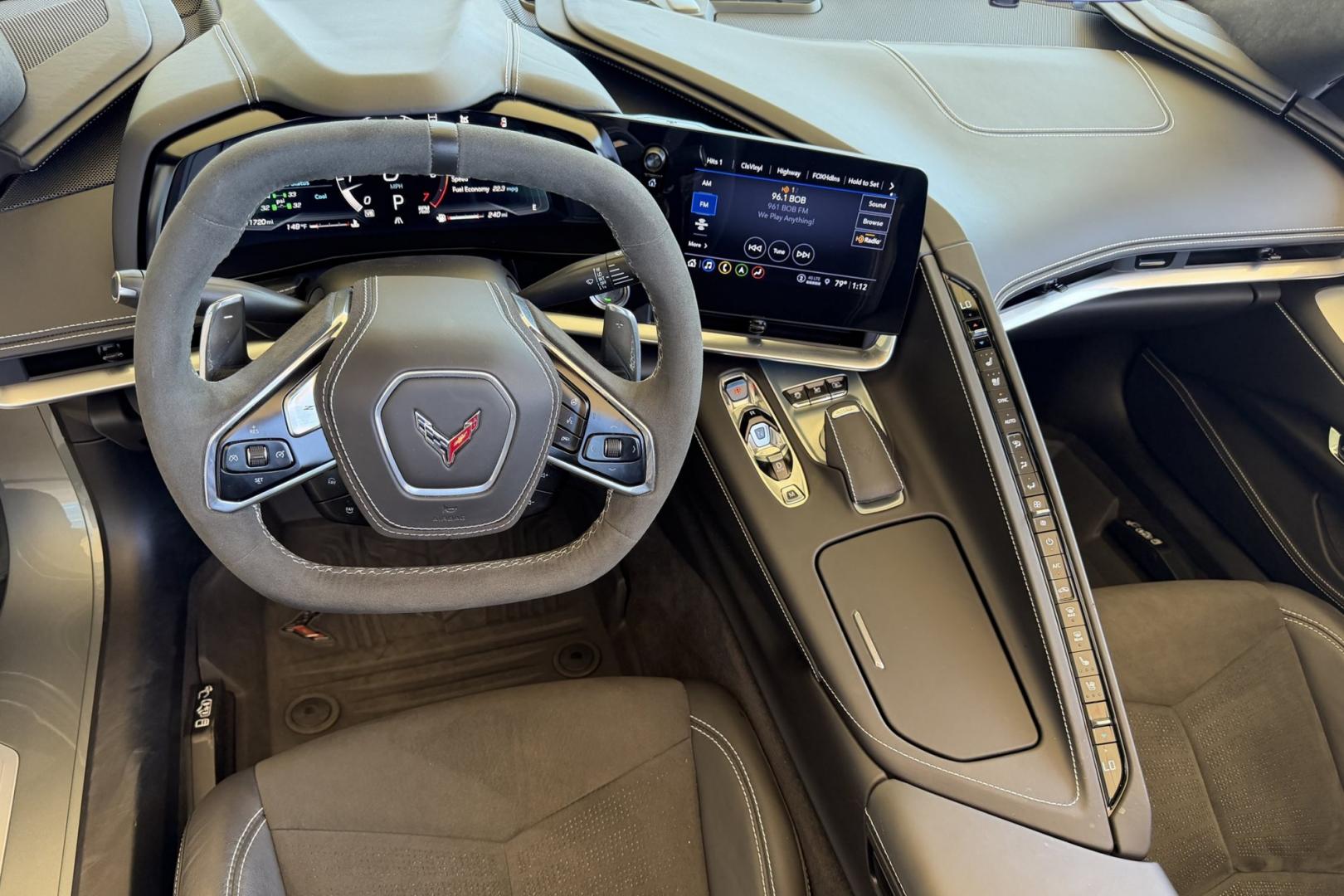 2023 Hypersonic Gray /Jet Black Chevrolet Corvette Stingray Convertible 3LT Z51 (1G1YC3D46P5) with an V8 6.2 Liter engine, Automatic 8 Speed transmission, located at 2304 W. Main St., Boise, ID, 83702, (208) 342-7777, 43.622105, -116.218658 - Highly Optioned One Owner Stingray! 3LT Z51 w/ Lift!- Photo#6