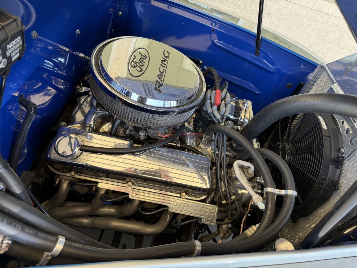 1948 Blue/Silver /Gray Ford F100 (899C1997344) with an V8 engine, Automatic transmission, located at 2304 W. Main St., Boise, ID, 83702, (208) 342-7777, 43.622105, -116.218658 - WOW! Documented Restoration of an older 1948 Ford F100! Classic Car Air Conditioning And Tilt Column!- Photo#11
