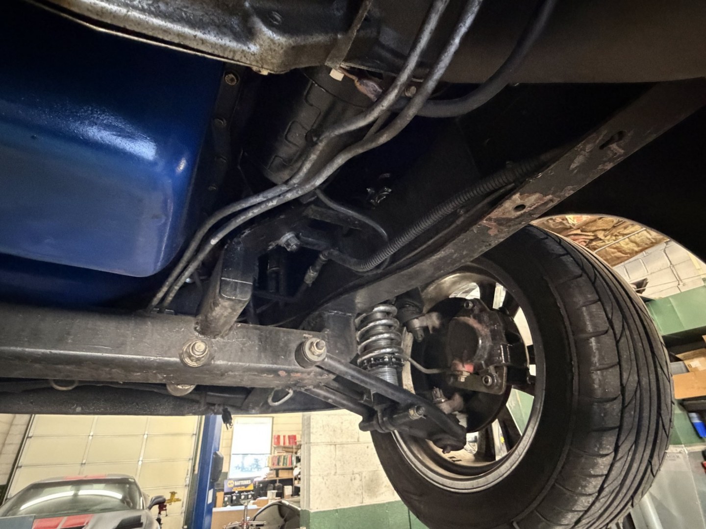 1948 Blue/Silver /Gray Ford F100 (899C1997344) with an V8 engine, Automatic transmission, located at 2304 W. Main St., Boise, ID, 83702, (208) 342-7777, 43.622105, -116.218658 - WOW! Documented Restoration of an older 1948 Ford F100! Classic Car Air Conditioning And Tilt Column!- Photo#22