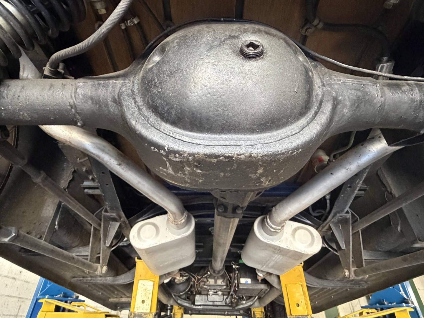 1948 Blue/Silver /Gray Ford F100 (899C1997344) with an V8 engine, Automatic transmission, located at 2304 W. Main St., Boise, ID, 83702, (208) 342-7777, 43.622105, -116.218658 - WOW! Documented Restoration of an older 1948 Ford F100! Classic Car Air Conditioning And Tilt Column!- Photo#20