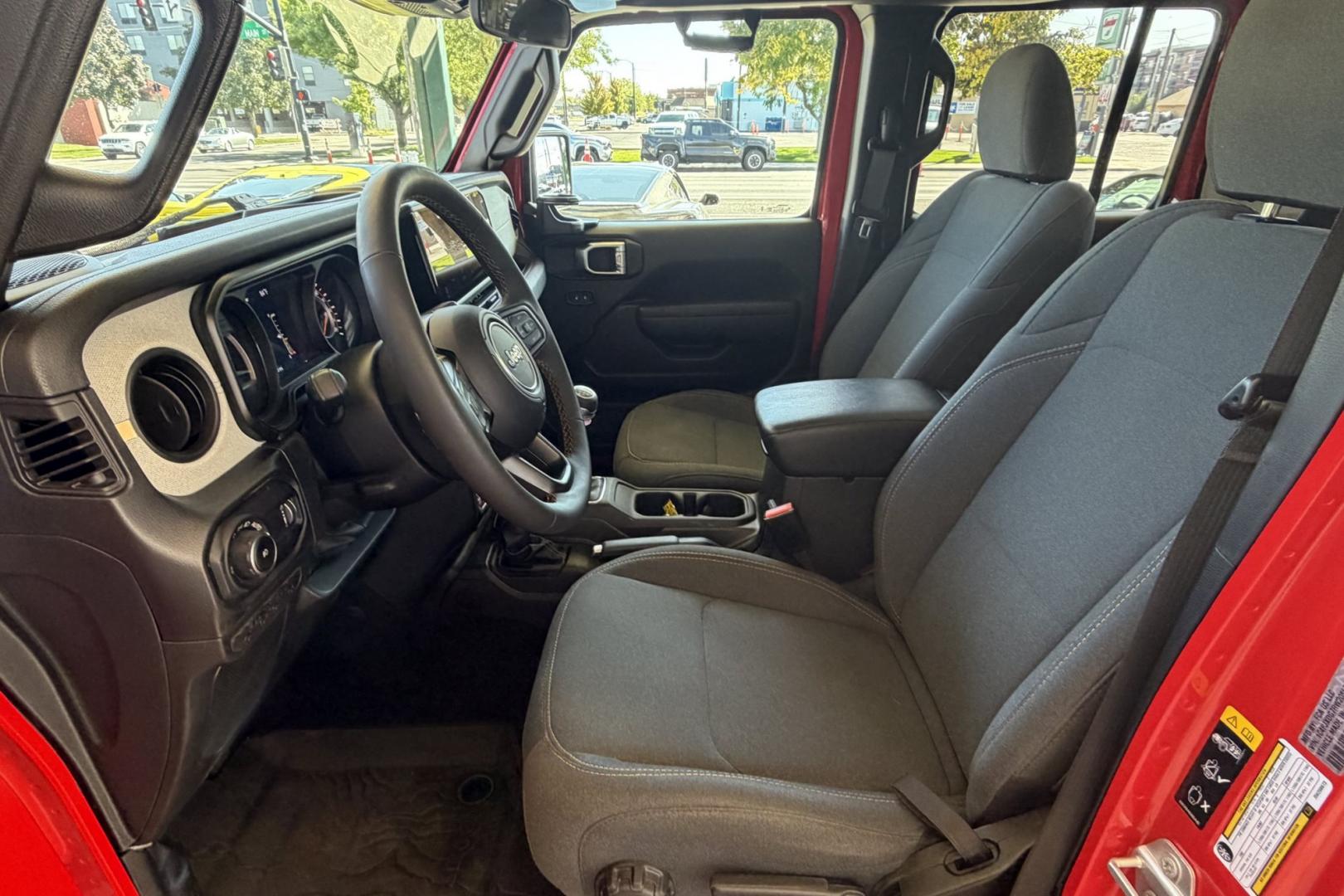 2024 Firecracker Red /Black Jeep Wrangler Unlimited Willys (1C4PJXDG7RW) with an V6 3.6 Liter engine, 6 Speed Manual transmission, located at 2304 W. Main St., Boise, ID, 83702, (208) 342-7777, 43.622105, -116.218658 - Manual Transmission Jeep Wrangler Unlimited Willys! Ready For Adventure!- Photo#15