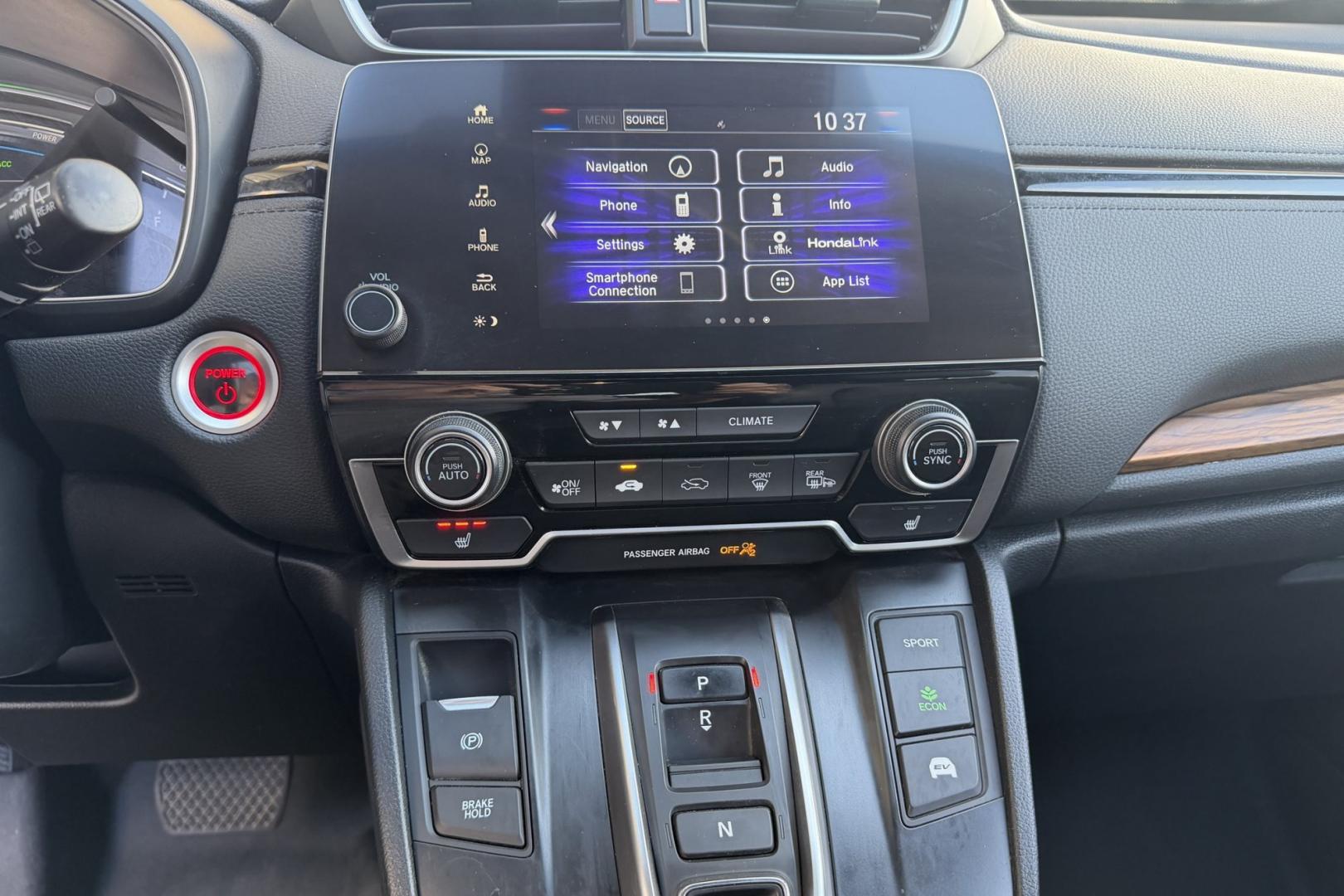 2021 Modern Steel Metallic /Black Honda CR-V Hybrid Touring (7FART6H90ME) with an 4 Cyl 2.0 Liter Hybrid engine, Automatic transmission, located at 2304 W. Main St., Boise, ID, 83702, (208) 342-7777, 43.622105, -116.218658 - Hard To Find! Great To Own! New Tires Too!- Photo#10
