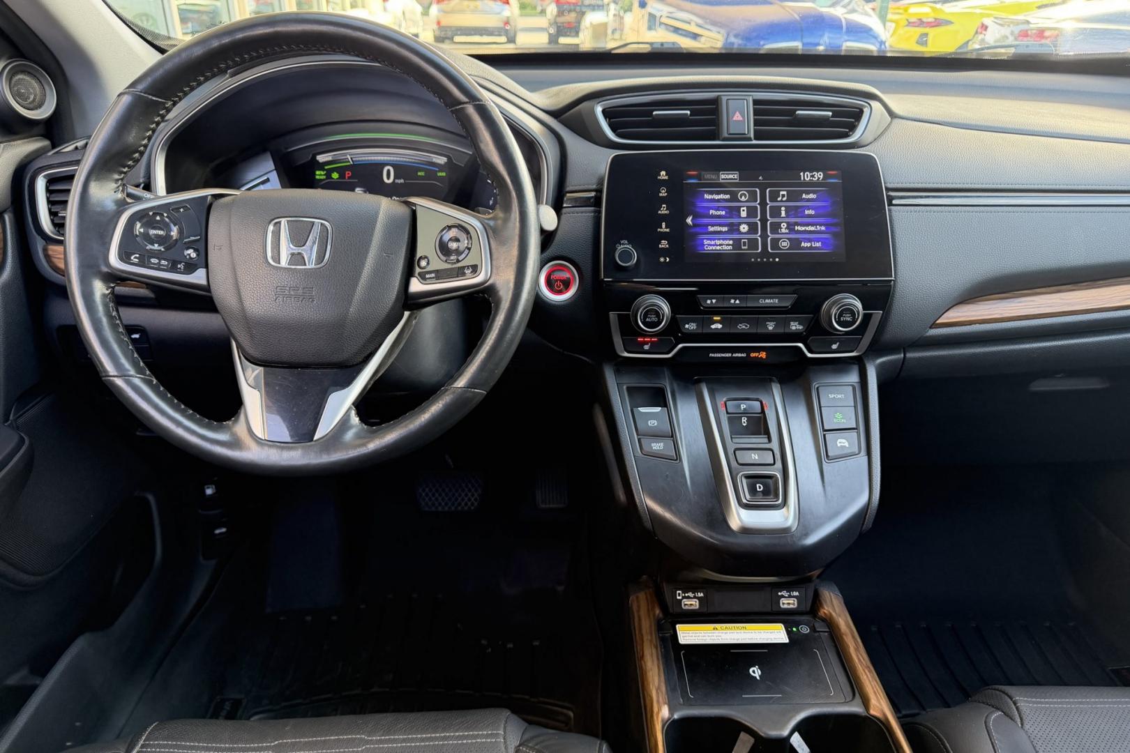 2021 Modern Steel Metallic /Black Honda CR-V Hybrid Touring (7FART6H90ME) with an 4 Cyl 2.0 Liter Hybrid engine, Automatic transmission, located at 2304 W. Main St., Boise, ID, 83702, (208) 342-7777, 43.622105, -116.218658 - Hard To Find! Great To Own! New Tires Too!- Photo#17