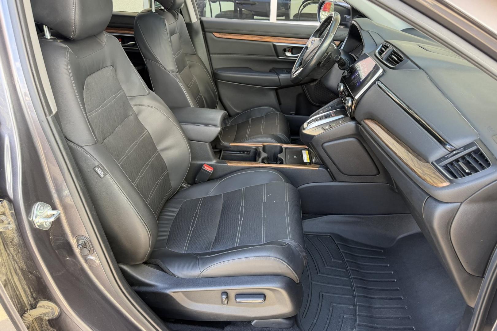 2021 Modern Steel Metallic /Black Honda CR-V Hybrid Touring (7FART6H90ME) with an 4 Cyl 2.0 Liter Hybrid engine, Automatic transmission, located at 2304 W. Main St., Boise, ID, 83702, (208) 342-7777, 43.622105, -116.218658 - Hard To Find! Great To Own! New Tires Too!- Photo#20