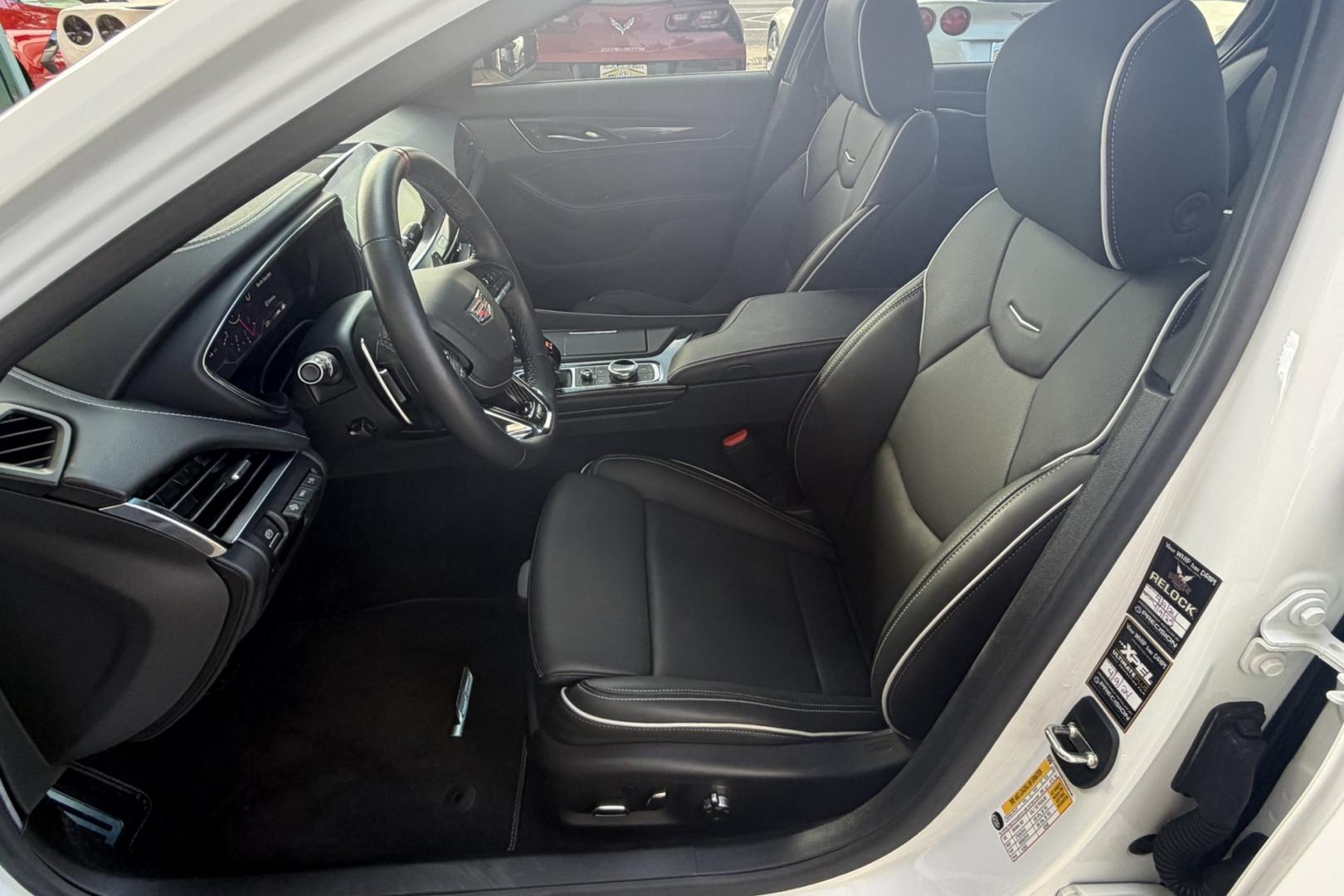 2023 Summit White /Jet Black Cadillac CT-5 V Blackwing (1G6DY5R67P0) with an V8 6.2 Liter Supercharged engine, Automatic 10 Speed transmission, located at 2304 W. Main St., Boise, ID, 83702, (208) 342-7777, 43.622105, -116.218658- Photo#15