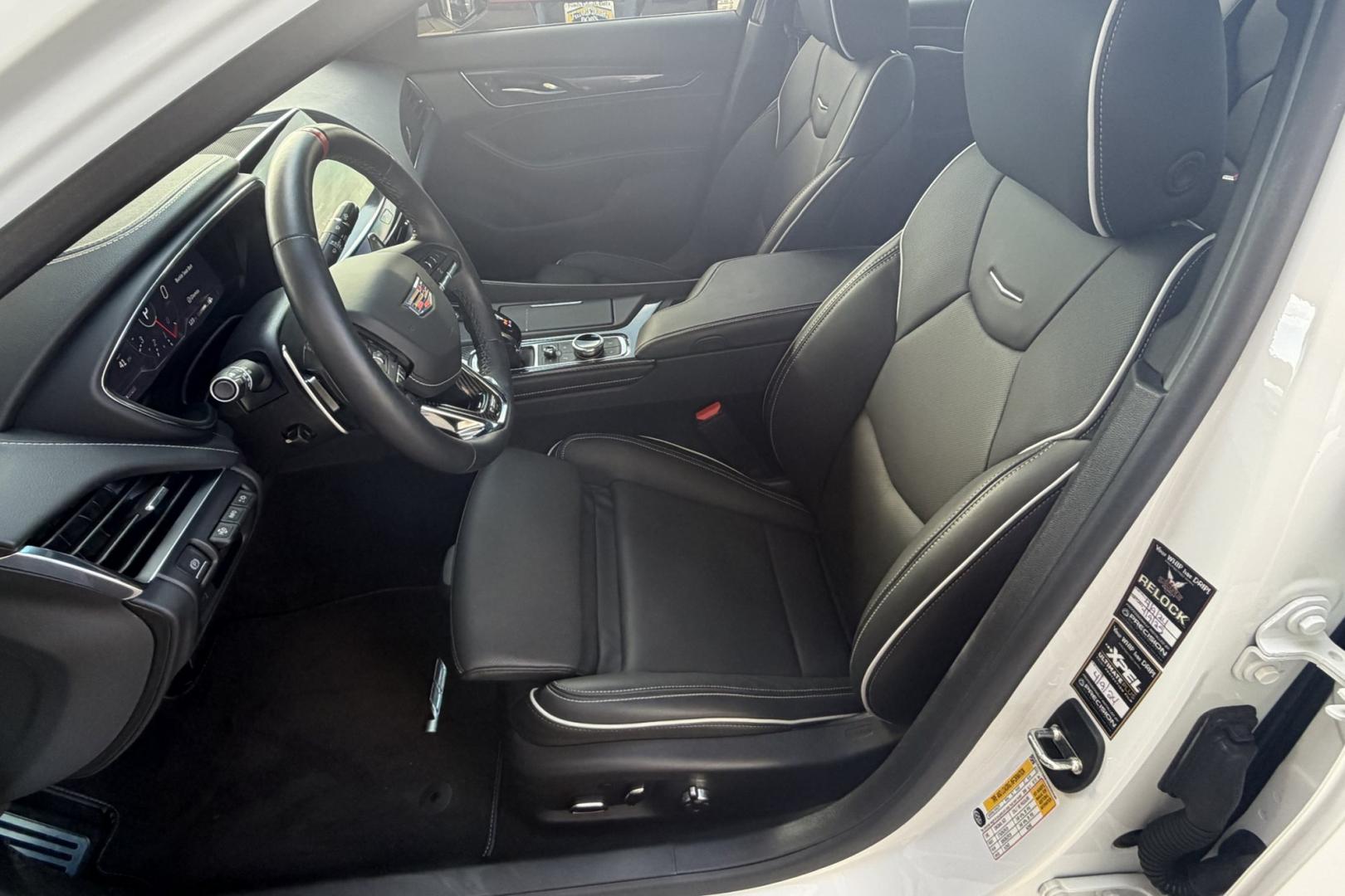 2023 Summit White /Jet Black Cadillac CT-5 V Blackwing (1G6DY5R67P0) with an V8 6.2 Liter Supercharged engine, Automatic 10 Speed transmission, located at 2304 W. Main St., Boise, ID, 83702, (208) 342-7777, 43.622105, -116.218658- Photo#16