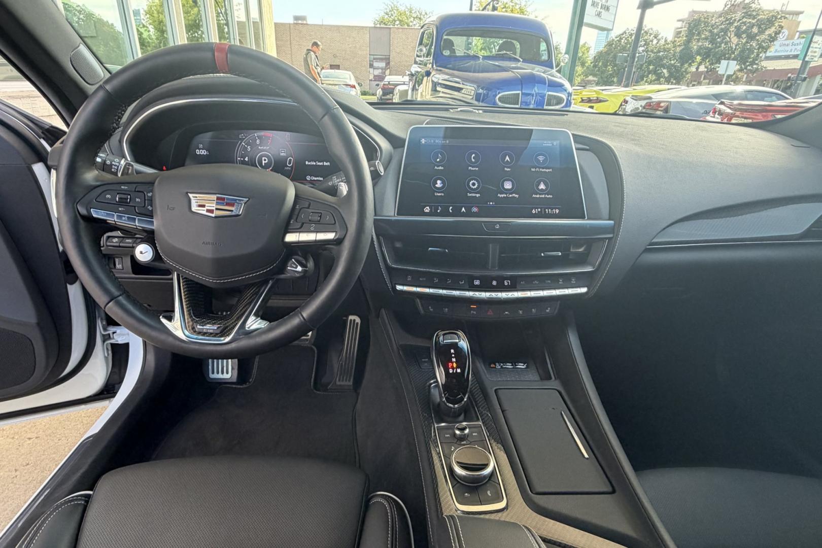 2023 Summit White /Jet Black Cadillac CT-5 V Blackwing (1G6DY5R67P0) with an V8 6.2 Liter Supercharged engine, Automatic 10 Speed transmission, located at 2304 W. Main St., Boise, ID, 83702, (208) 342-7777, 43.622105, -116.218658- Photo#20