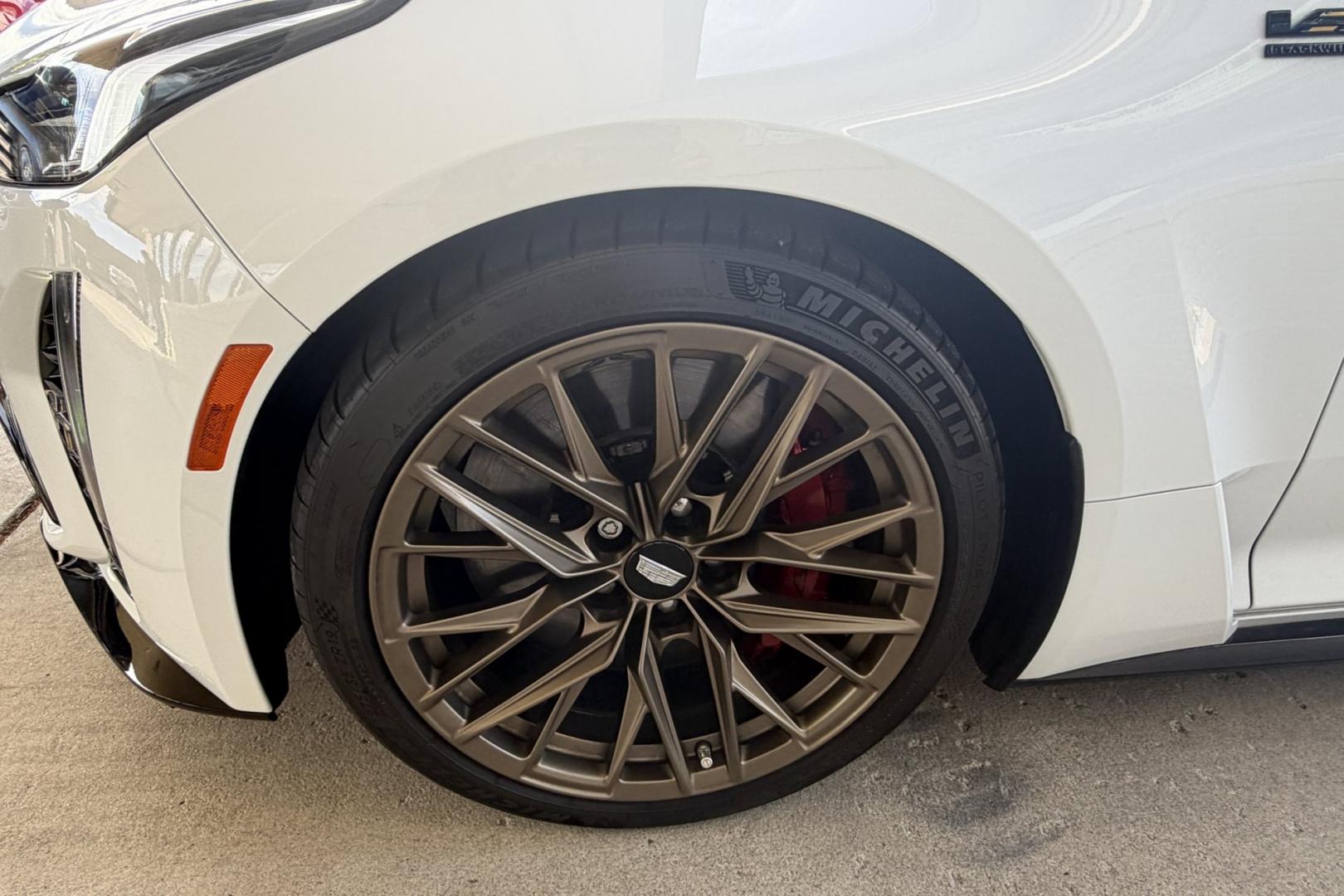 2023 Summit White /Jet Black Cadillac CT-5 V Blackwing (1G6DY5R67P0) with an V8 6.2 Liter Supercharged engine, Automatic 10 Speed transmission, located at 2304 W. Main St., Boise, ID, 83702, (208) 342-7777, 43.622105, -116.218658- Photo#26