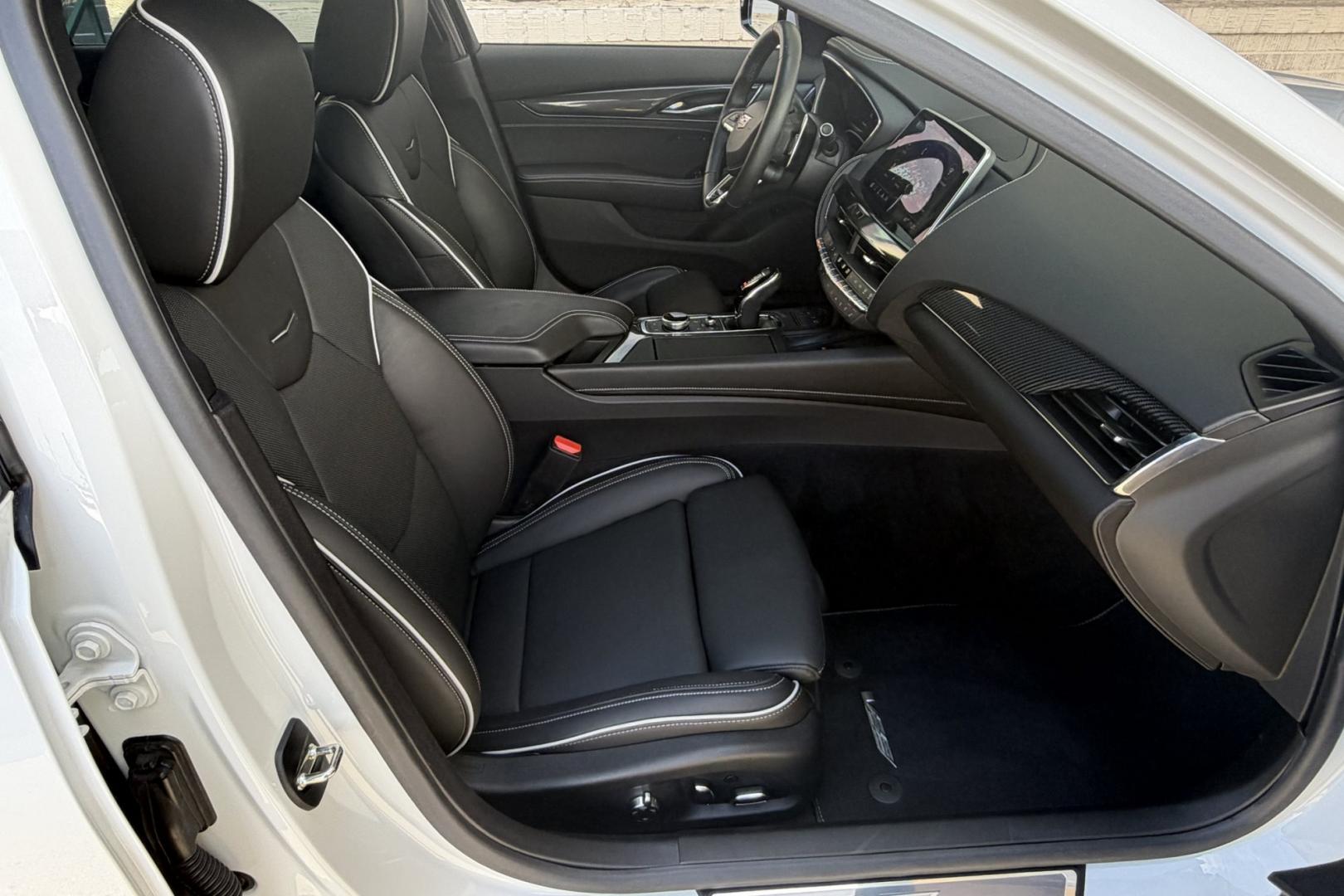 2023 Summit White /Jet Black Cadillac CT-5 V Blackwing (1G6DY5R67P0) with an V8 6.2 Liter Supercharged engine, Automatic 10 Speed transmission, located at 2304 W. Main St., Boise, ID, 83702, (208) 342-7777, 43.622105, -116.218658- Photo#30