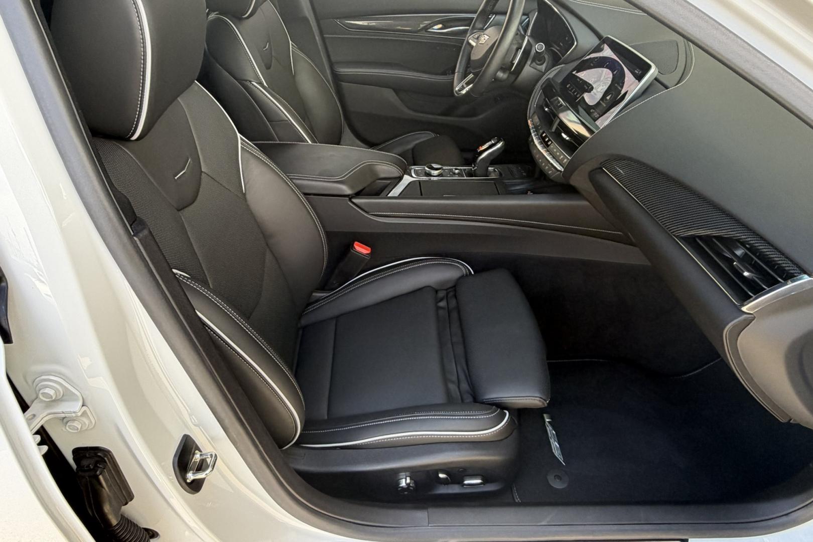 2023 Summit White /Jet Black Cadillac CT-5 V Blackwing (1G6DY5R67P0) with an V8 6.2 Liter Supercharged engine, Automatic 10 Speed transmission, located at 2304 W. Main St., Boise, ID, 83702, (208) 342-7777, 43.622105, -116.218658- Photo#31