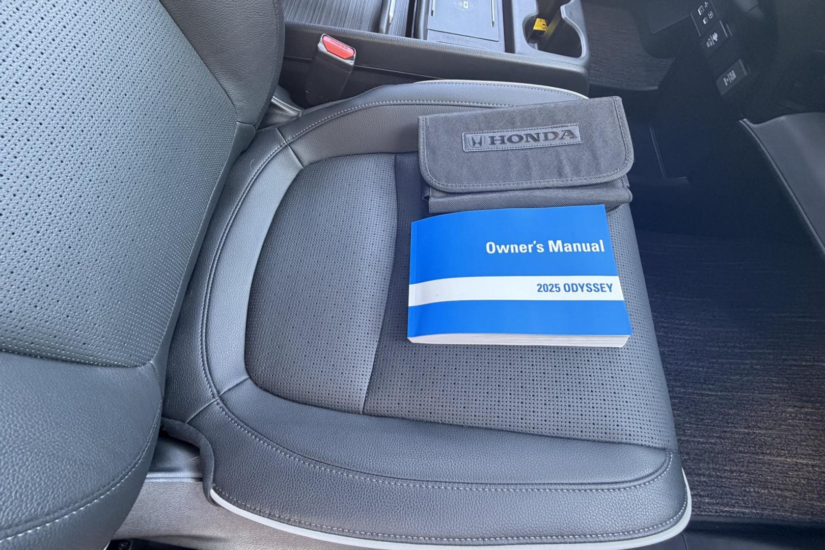 2025 Modern Steel Metallic /Gray Honda Odyssey Elite (5FNRL6H97SB) with an 3.5L V6 SOHC 24V engine, Automatic 10 Speed transmission, located at 2304 W. Main St., Boise, ID, 83702, (208) 342-7777, 43.622105, -116.218658 - Low Mileage! Highly Optioned Elite Trim! Factory Entertainment System!- Photo#22