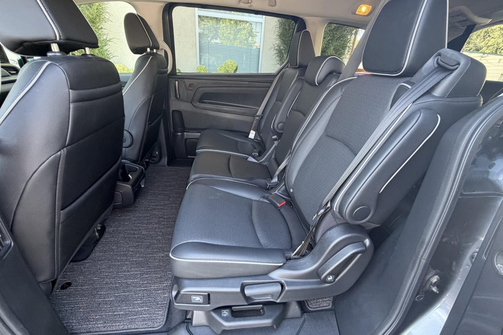 2025 Modern Steel Metallic /Gray Honda Odyssey Elite (5FNRL6H97SB) with an 3.5L V6 SOHC 24V engine, Automatic 10 Speed transmission, located at 2304 W. Main St., Boise, ID, 83702, (208) 342-7777, 43.622105, -116.218658 - Low Mileage! Highly Optioned Elite Trim! Factory Entertainment System!- Photo#23