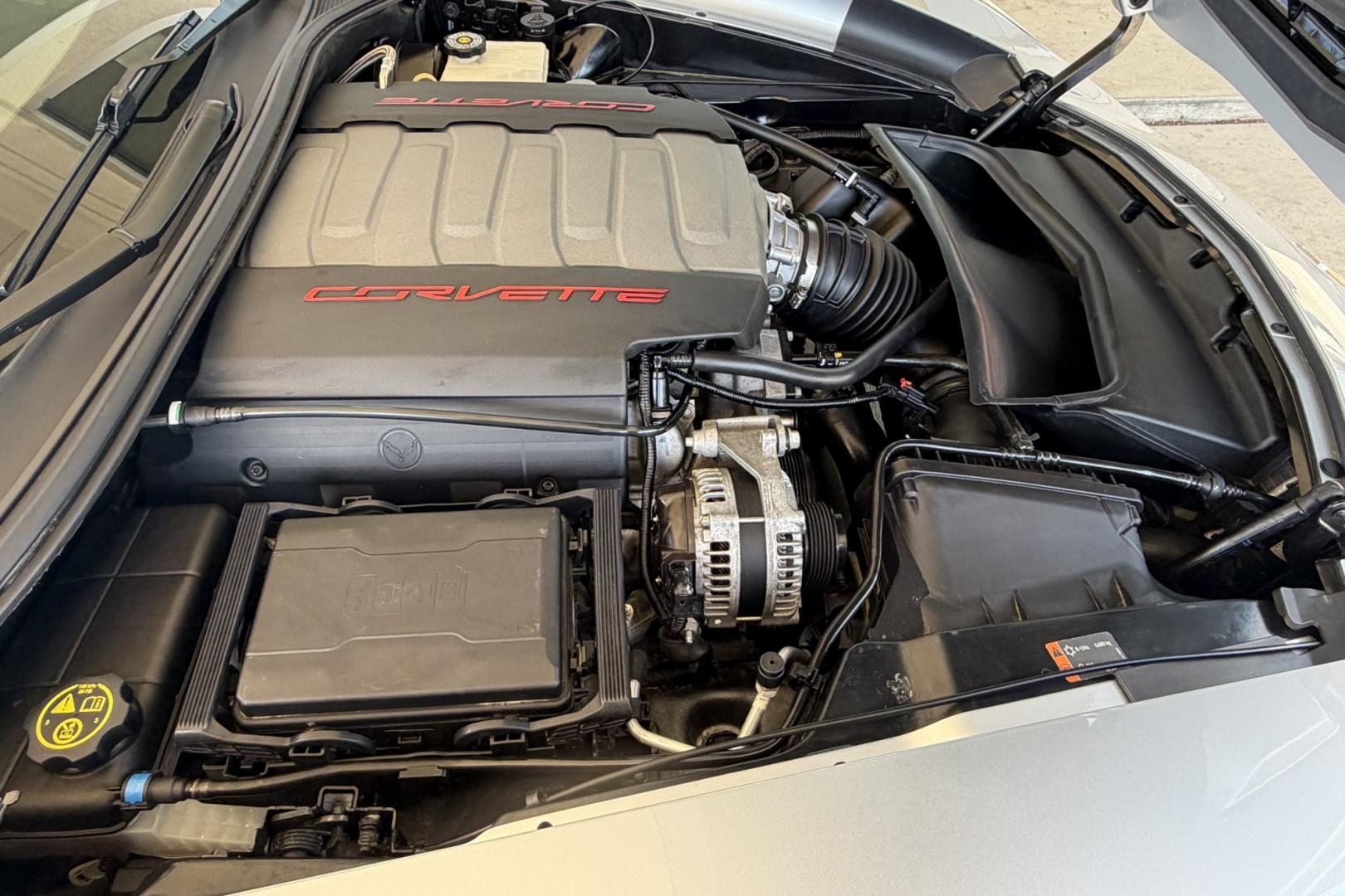 2016 Blade Silver Metallic /Jet Black Chevrolet Corvette Stingray 2LT (1G1YD3D76G5) with an V8 6.2 Liter engine, Automatic 8 Speed transmission, located at 2304 W. Main St., Boise, ID, 83702, (208) 342-7777, 43.622105, -116.218658 - One Owner! New Tires! Low Miles! Ready To Go!- Photo#13