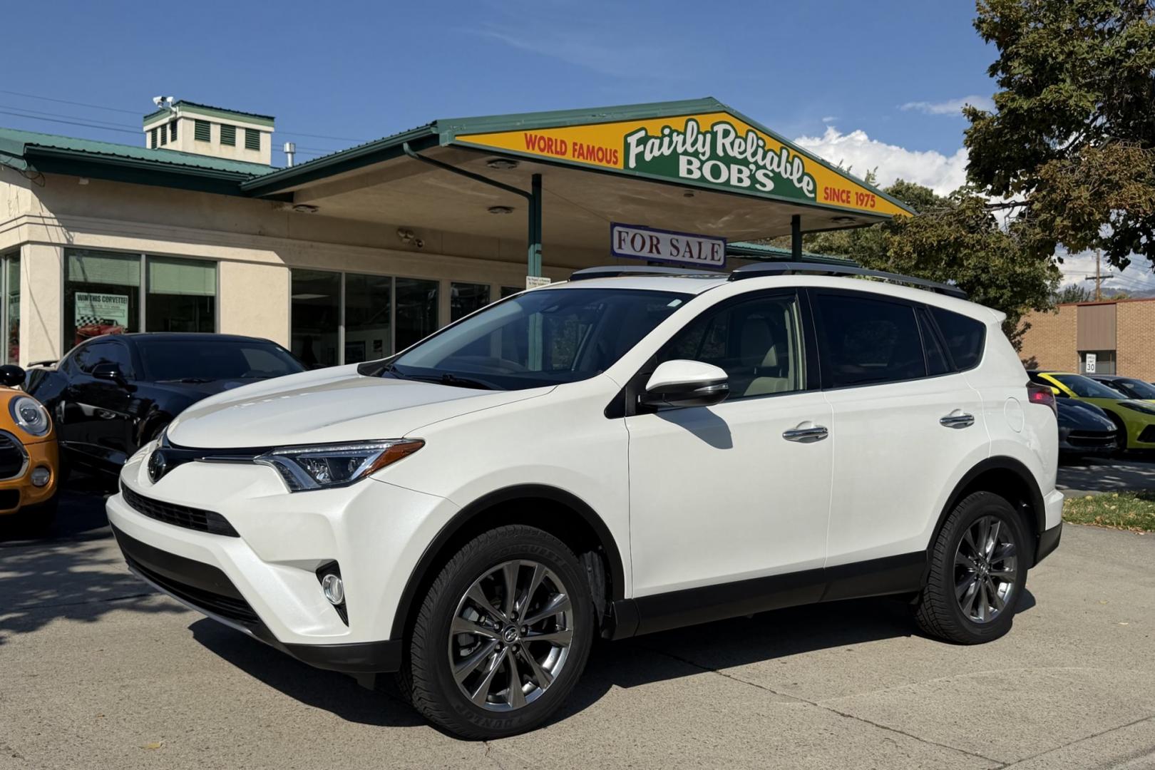 2018 Blizzard Pearl /Gray Toyota RAV4 Limited (JTMYFREVXJJ) with an 4 Cyl 2.5 Liter engine, Automatic transmission, located at 2304 W. Main St., Boise, ID, 83702, (208) 342-7777, 43.622105, -116.218658 - Stunning & Low Mileage RAV4 Limited! Hard To Find! Great To Own!- Photo#0