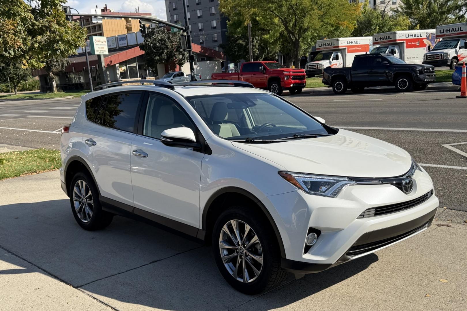 2018 Blizzard Pearl /Gray Toyota RAV4 Limited (JTMYFREVXJJ) with an 4 Cyl 2.5 Liter engine, Automatic transmission, located at 2304 W. Main St., Boise, ID, 83702, (208) 342-7777, 43.622105, -116.218658 - Stunning & Low Mileage RAV4 Limited! Hard To Find! Great To Own!- Photo#1