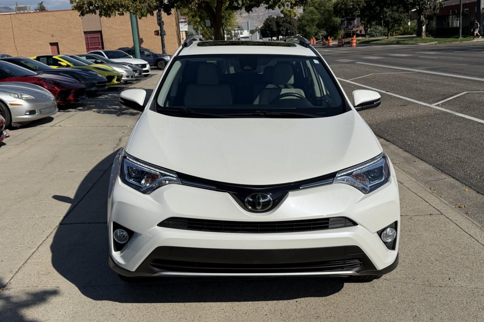 2018 Blizzard Pearl /Gray Toyota RAV4 Limited (JTMYFREVXJJ) with an 4 Cyl 2.5 Liter engine, Automatic transmission, located at 2304 W. Main St., Boise, ID, 83702, (208) 342-7777, 43.622105, -116.218658 - Stunning & Low Mileage RAV4 Limited! Hard To Find! Great To Own!- Photo#2
