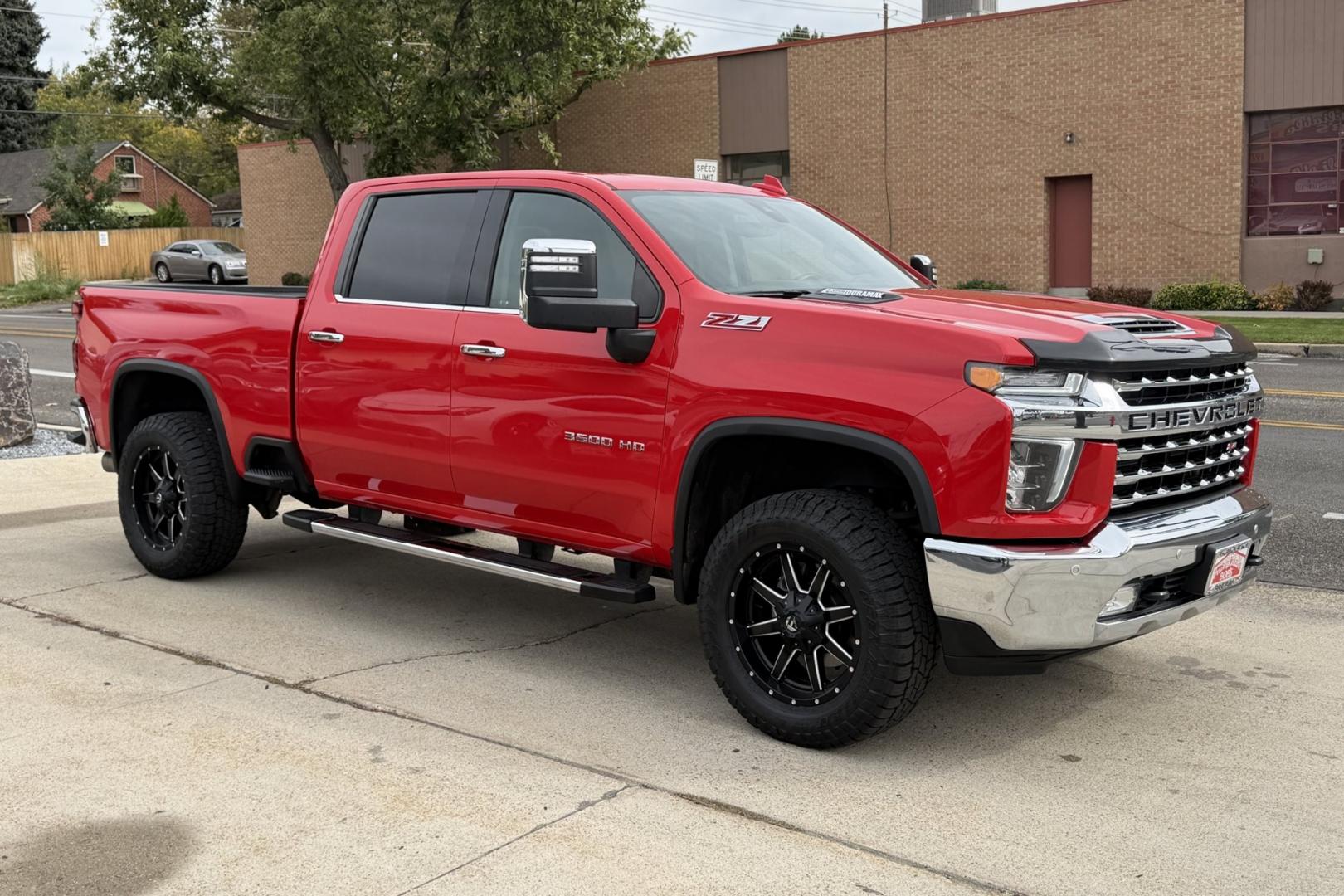 2023 Red Hot /Jet Black Chevrolet Silverado 3500HD LTZ (2GC4YUEY0P1) with an V8 6.6 Liter Turbo Diesel engine, Automatic Allison 10 Speed transmission, located at 2304 W. Main St., Boise, ID, 83702, (208) 342-7777, 43.622105, -116.218658 - Ready To Haul! Duramax Turbo Diesel!- Photo#3
