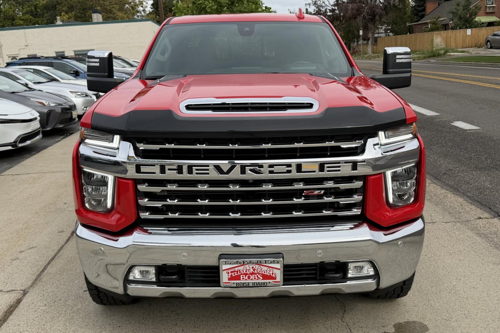 2023 Red Hot /Jet Black Chevrolet Silverado 3500HD LTZ (2GC4YUEY0P1) with an V8 6.6 Liter Turbo Diesel engine, Automatic Allison 10 Speed transmission, located at 2304 W. Main St., Boise, ID, 83702, (208) 342-7777, 43.622105, -116.218658 - Ready To Haul! Duramax Turbo Diesel!- Photo#4