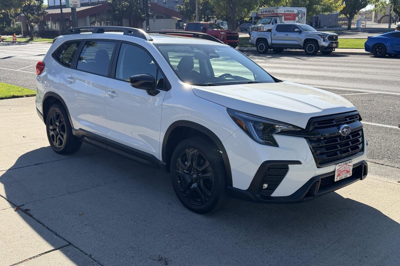 2025 Crystal White Pearl /Black Subaru Ascent Onyx Touring Edition (4S4WMAWD9S3) with an H4 2.4 Liter Turbo engine, Automatic transmission, located at 2304 W. Main St., Boise, ID, 83702, (208) 342-7777, 43.622105, -116.218658 - Remaining Factory Warranty! A Lot Of Safety And Comfort Too!- Photo#2