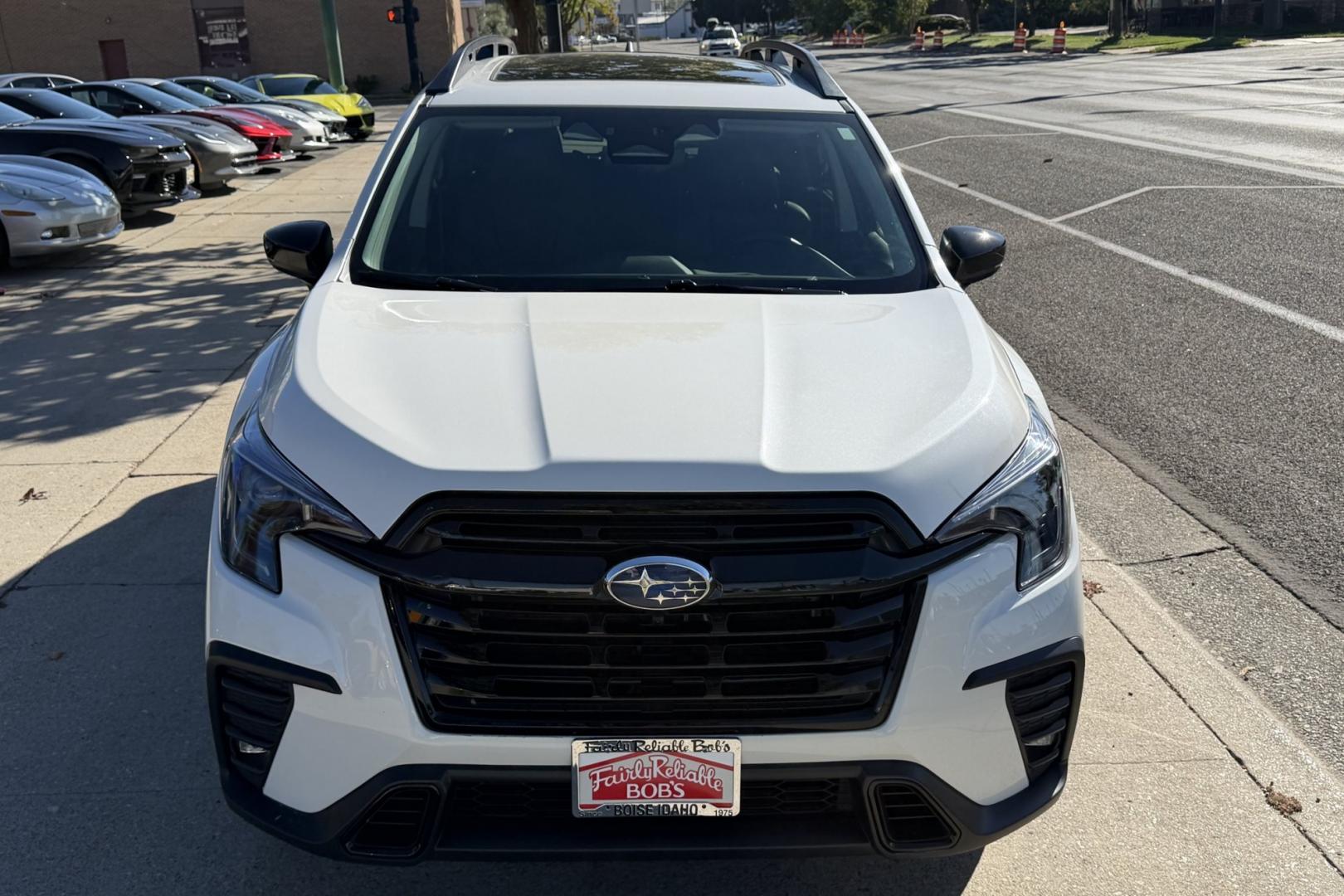 2025 Crystal White Pearl /Black Subaru Ascent Onyx Touring Edition (4S4WMAWD9S3) with an H4 2.4 Liter Turbo engine, Automatic transmission, located at 2304 W. Main St., Boise, ID, 83702, (208) 342-7777, 43.622105, -116.218658 - Remaining Factory Warranty! A Lot Of Safety And Comfort Too!- Photo#3