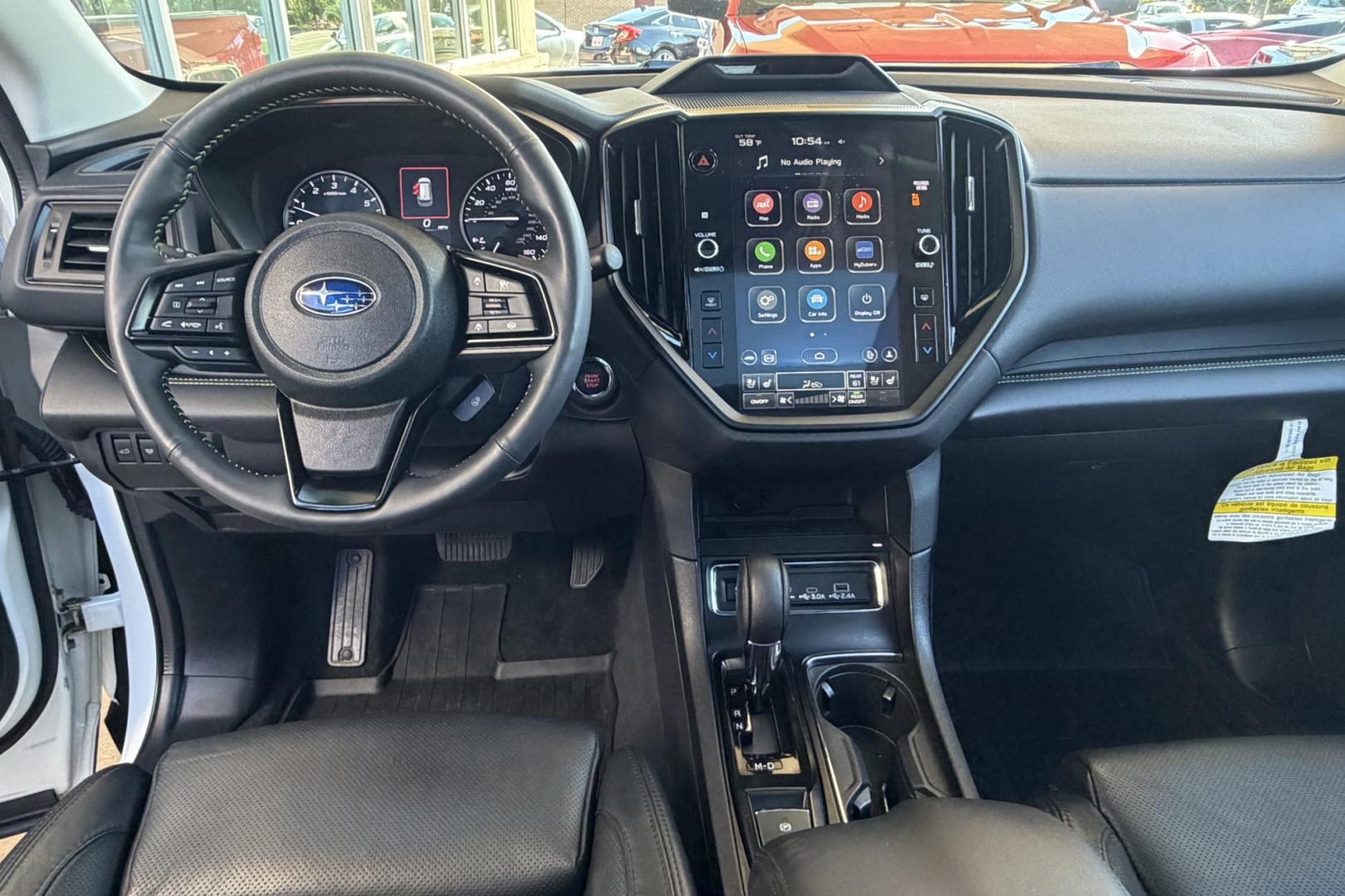 2025 Crystal White Pearl /Black Subaru Ascent Onyx Touring Edition (4S4WMAWD9S3) with an H4 2.4 Liter Turbo engine, Automatic transmission, located at 2304 W. Main St., Boise, ID, 83702, (208) 342-7777, 43.622105, -116.218658 - Remaining Factory Warranty! A Lot Of Safety And Comfort Too!- Photo#21