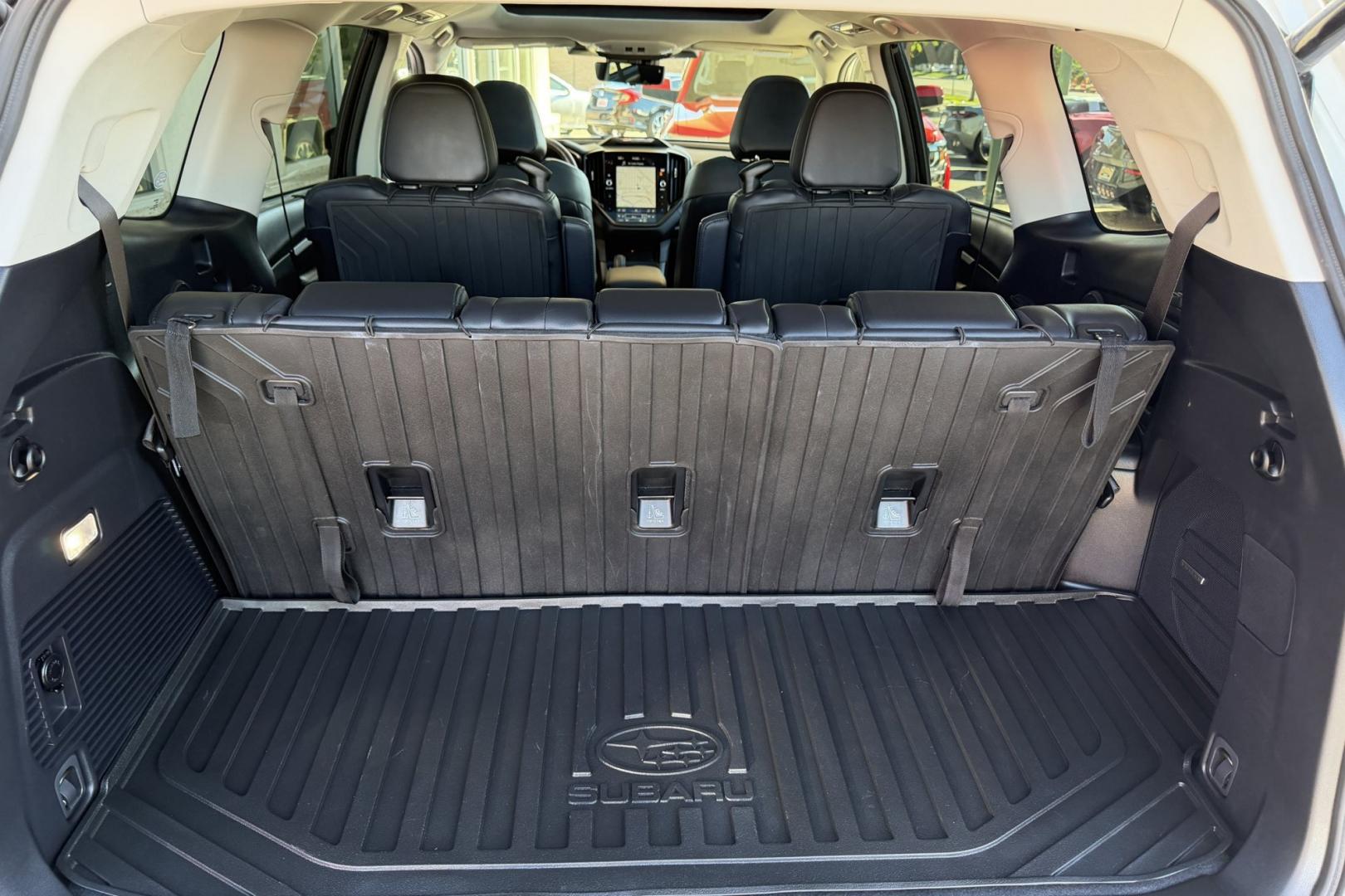 2025 Crystal White Pearl /Black Subaru Ascent Onyx Touring Edition (4S4WMAWD9S3) with an H4 2.4 Liter Turbo engine, Automatic transmission, located at 2304 W. Main St., Boise, ID, 83702, (208) 342-7777, 43.622105, -116.218658 - Remaining Factory Warranty! A Lot Of Safety And Comfort Too!- Photo#28