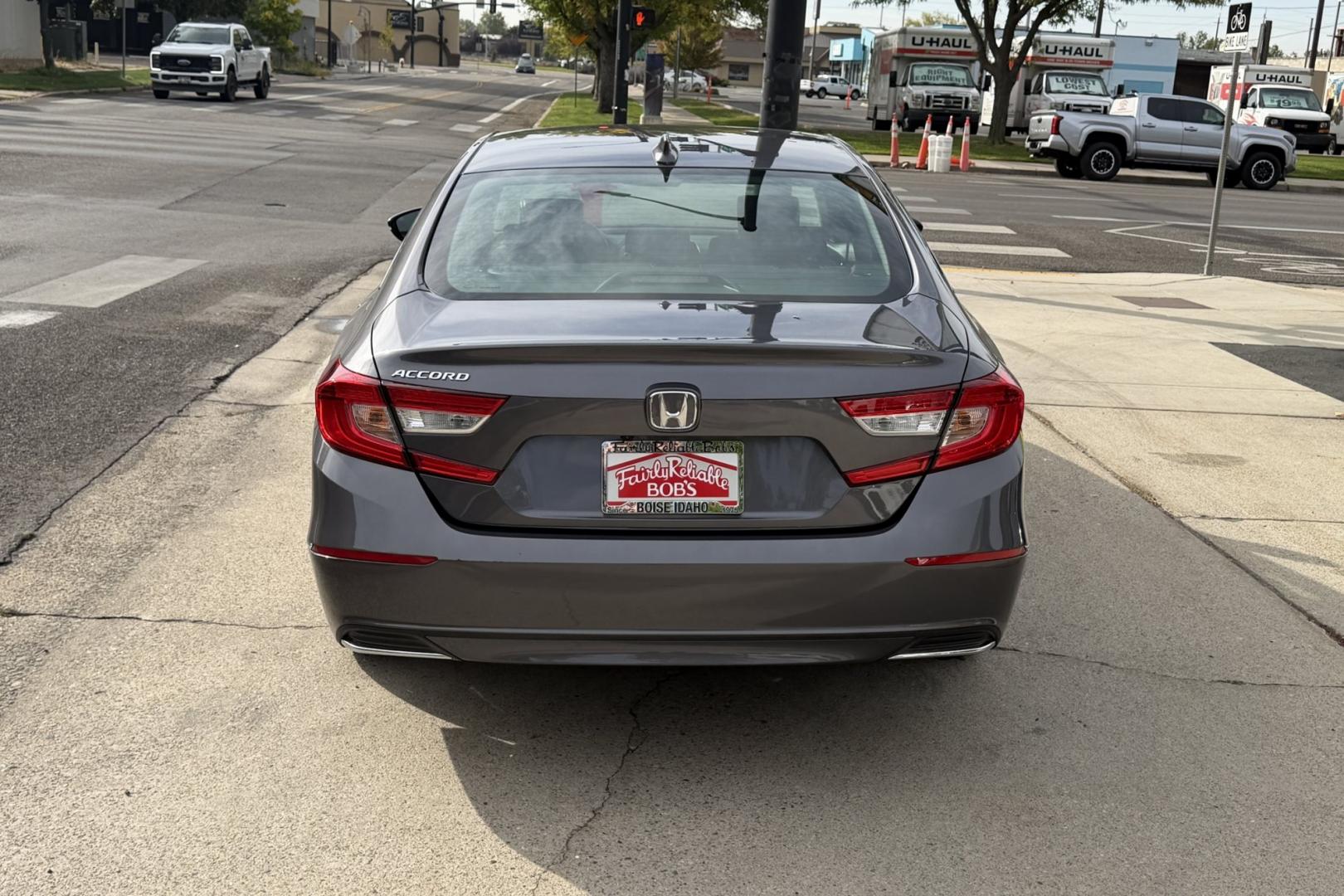 2019 Modern Steel Metallic /Black Honda Accord EX-L (1HGCV1F55KA) with an 4 Cyl 1.5 Liter Turbo engine, Automatic transmission, located at 2304 W. Main St., Boise, ID, 83702, (208) 342-7777, 43.622105, -116.218658 - Factory Remote Start! Legendary Honda Reliability And Style!- Photo#1