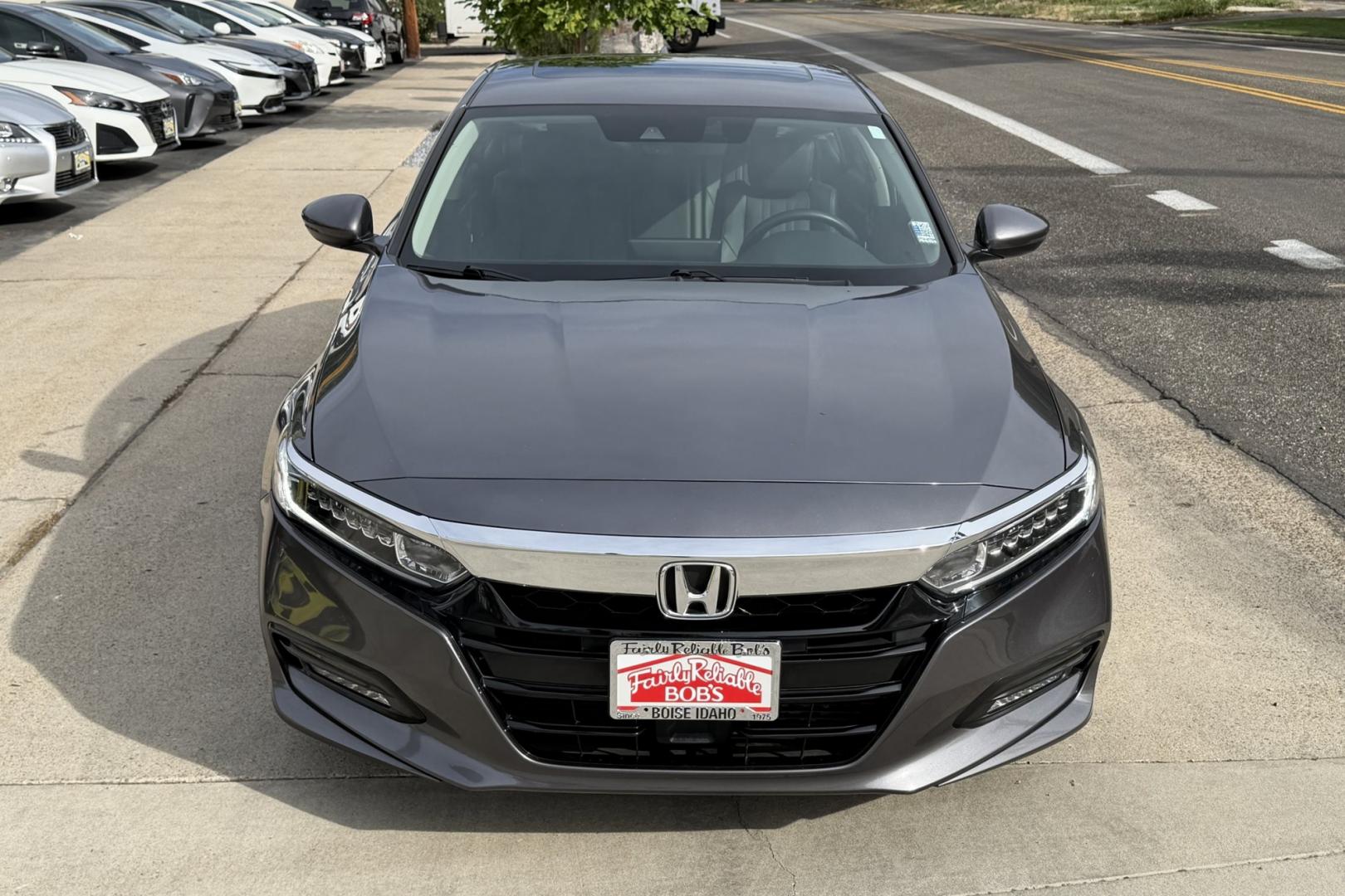 2019 Modern Steel Metallic /Black Honda Accord EX-L (1HGCV1F55KA) with an 4 Cyl 1.5 Liter Turbo engine, Automatic transmission, located at 2304 W. Main St., Boise, ID, 83702, (208) 342-7777, 43.622105, -116.218658 - Factory Remote Start! Legendary Honda Reliability And Style!- Photo#3