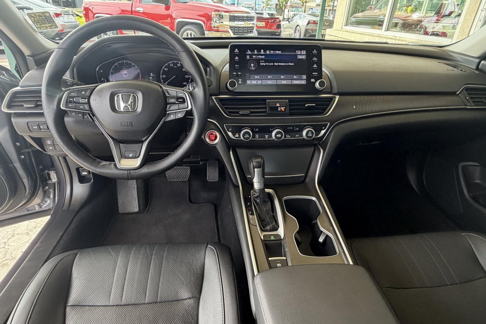 2019 Modern Steel Metallic /Black Honda Accord EX-L (1HGCV1F55KA) with an 4 Cyl 1.5 Liter Turbo engine, Automatic transmission, located at 2304 W. Main St., Boise, ID, 83702, (208) 342-7777, 43.622105, -116.218658 - Factory Remote Start! Legendary Honda Reliability And Style!- Photo#17
