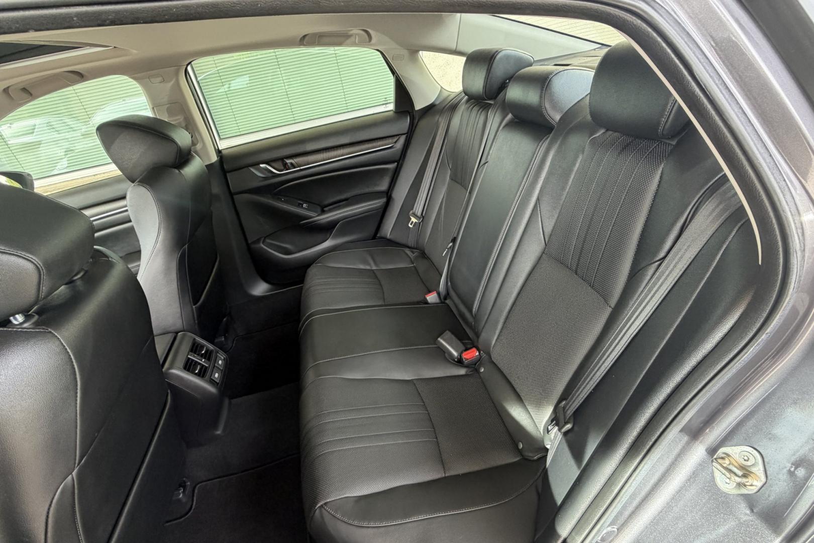 2019 Modern Steel Metallic /Black Honda Accord EX-L (1HGCV1F55KA) with an 4 Cyl 1.5 Liter Turbo engine, Automatic transmission, located at 2304 W. Main St., Boise, ID, 83702, (208) 342-7777, 43.622105, -116.218658 - Factory Remote Start! Legendary Honda Reliability And Style!- Photo#16
