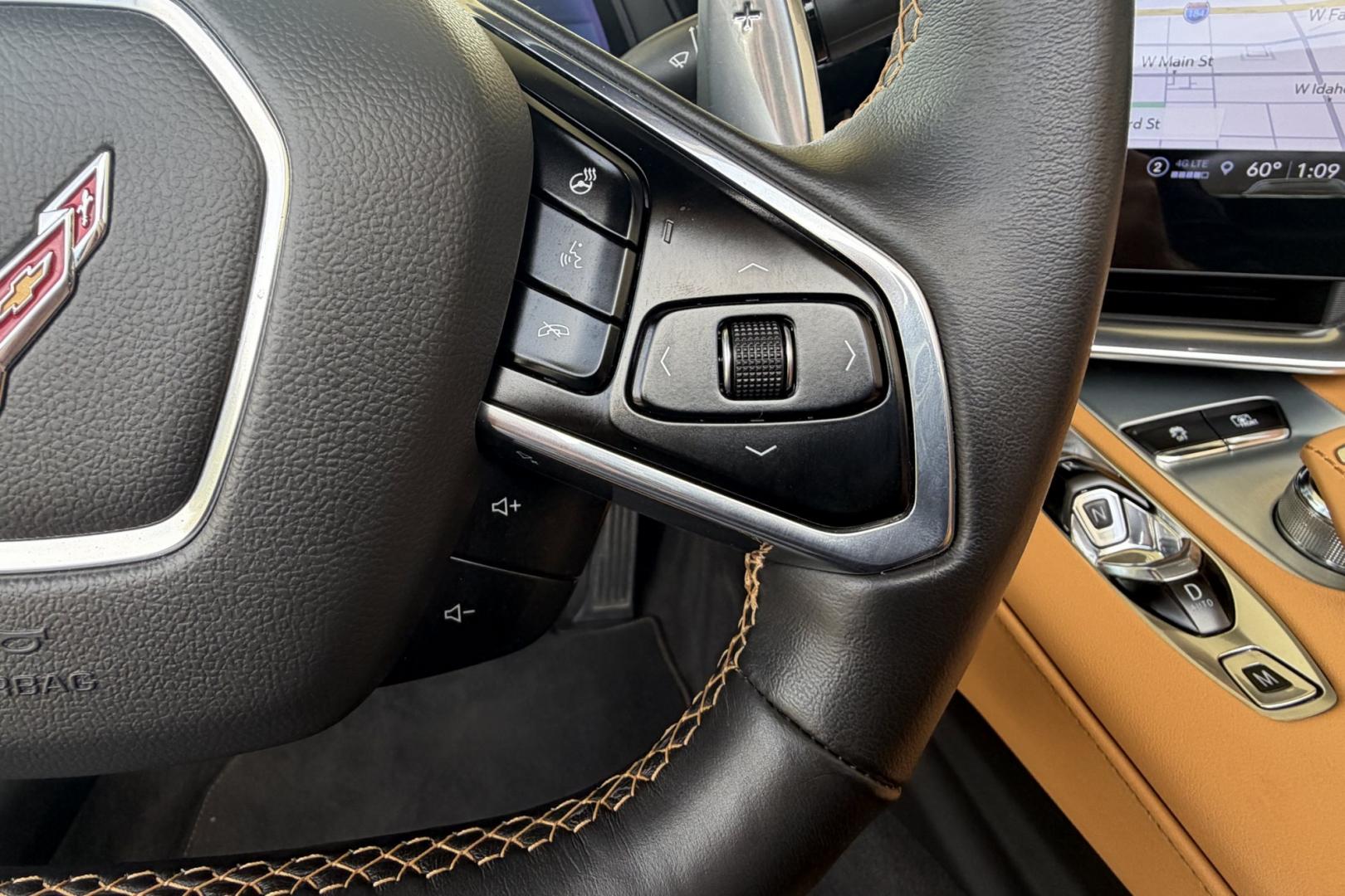 2022 Elkhart Lake Blue Metallic /Natural Dipped Chevrolet Corvette Stingray 2LT (1G1YB3D47N5) with an V8 6.2 Liter engine, Automatic 8 Speed transmission, located at 2304 W. Main St., Boise, ID, 83702, (208) 342-7777, 43.622105, -116.218658 - Nicely Optioned! Elkhart Lake Blue Metallic C8 Convertible!- Photo#6