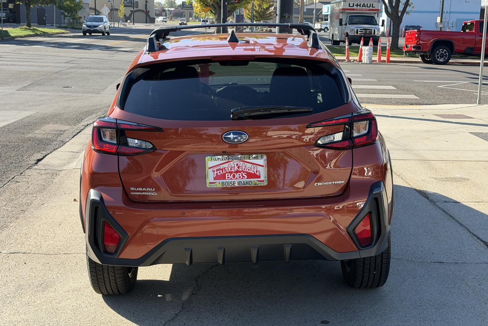 2025 Sunburst Orange Pearlcoat /Black Subaru Crosstrek Limited (4S4GUHM68S3) with an H4 2.5 Liter engine, Automatic transmission, located at 2304 W. Main St., Boise, ID, 83702, (208) 342-7777, 43.622105, -116.218658 - Low Mileage! Well Optioned! Remaining Factory Warranty Too!- Photo#1