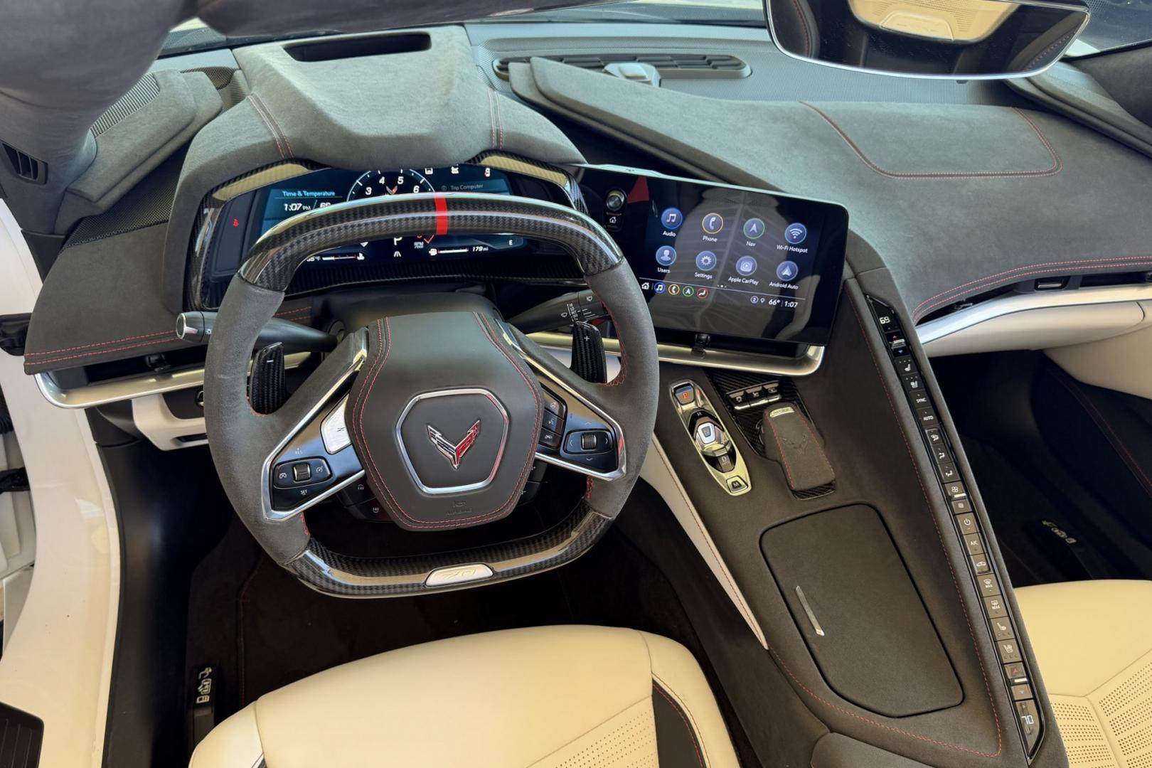 2023 White Pearl Metallic /Ceramic White Chevrolet Corvette Stingray Z/06 Convertible 70th Anniversary Z/06 Convertible 3LZ (1G1YF3D37P5) with an V8 5.5 Liter engine, Automatic 8 Speed transmission, located at 2304 W. Main St., Boise, ID, 83702, (208) 342-7777, 43.622105, -116.218658 - Stunning 70th Anniversary Z/06 3LZ Convertible with Lift!- Photo#13