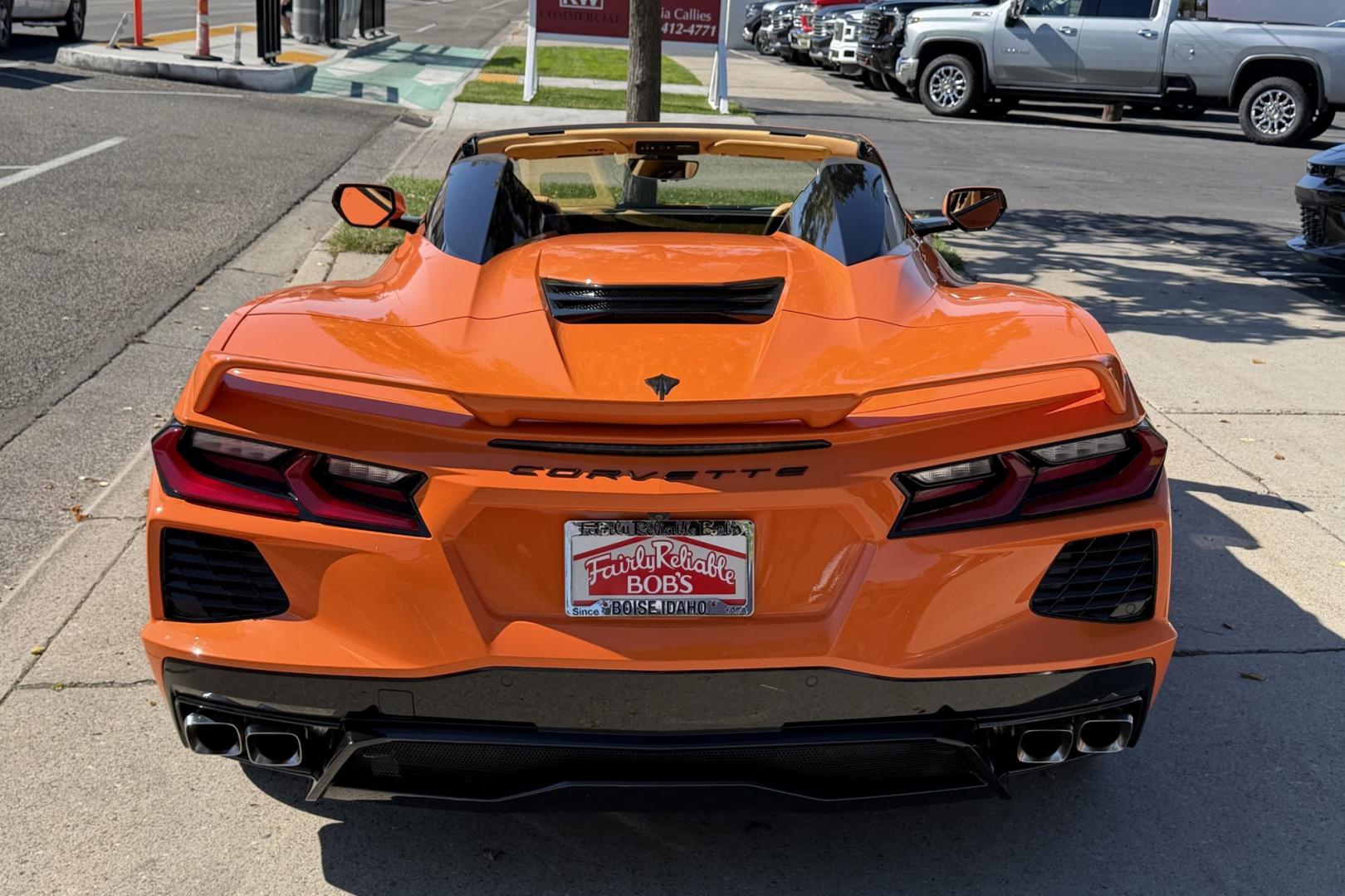 2022 Amplify Orange /Natural Dipped Chevrolet Corvette Stingray Convertible 3LT Z/51 (1G1YC3D43N5) with an V8 6.2 Liter engine, Automatic 8 Speed transmission, located at 2304 W. Main St., Boise, ID, 83702, (208) 342-7777, 43.622105, -116.218658 - 3LT Z/51 With Lift! Stingray Convertible!- Photo#1
