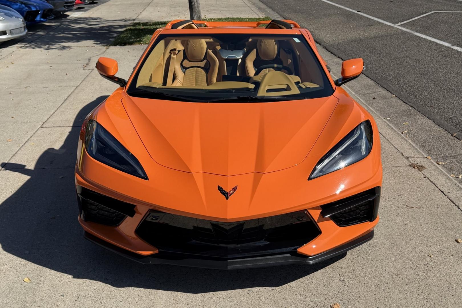 2022 Amplify Orange /Natural Dipped Chevrolet Corvette Stingray Convertible 3LT Z/51 (1G1YC3D43N5) with an V8 6.2 Liter engine, Automatic 8 Speed transmission, located at 2304 W. Main St., Boise, ID, 83702, (208) 342-7777, 43.622105, -116.218658 - 3LT Z/51 With Lift! Stingray Convertible!- Photo#3
