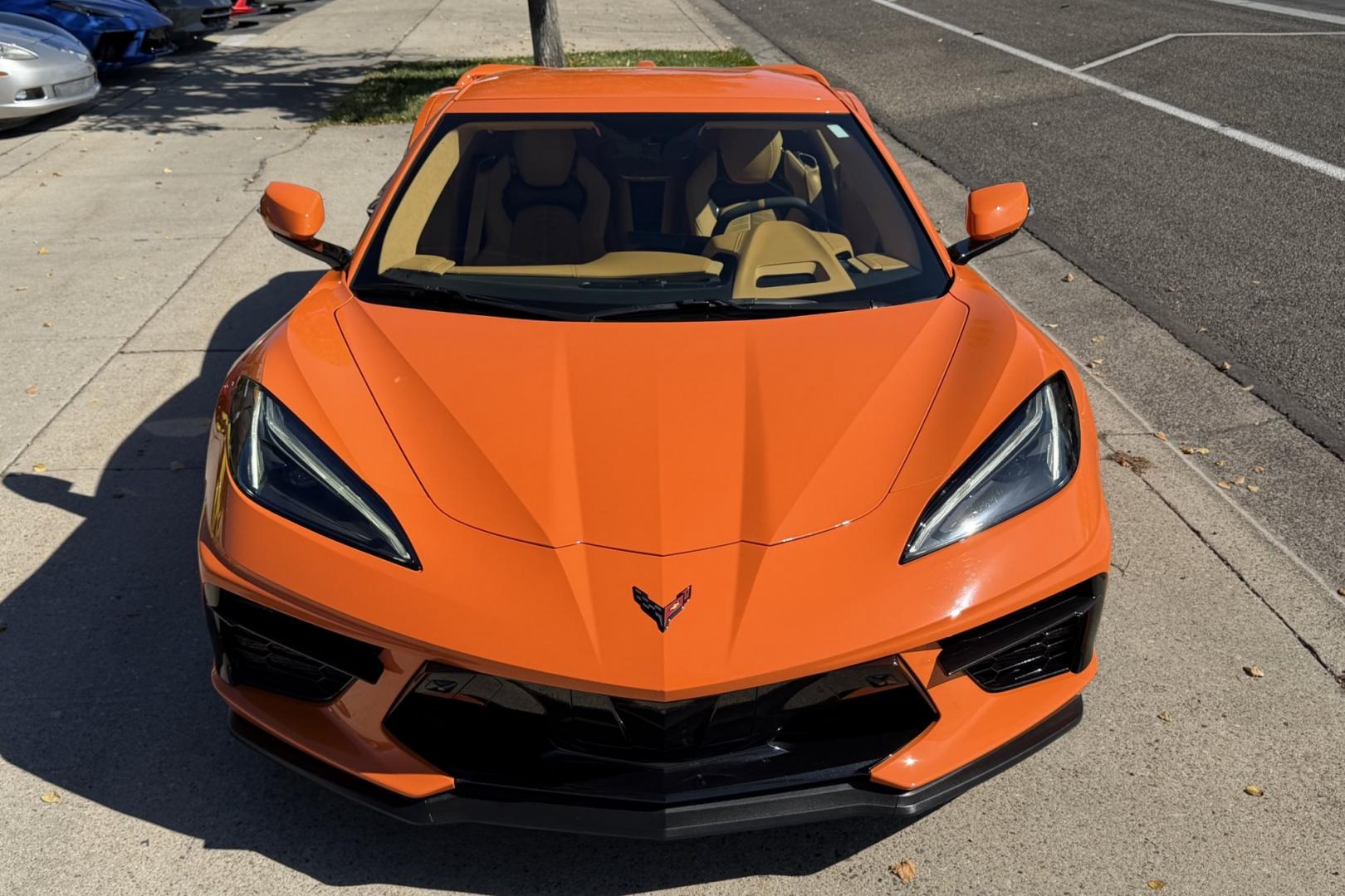 2022 Amplify Orange /Natural Dipped Chevrolet Corvette Stingray Convertible 3LT Z/51 (1G1YC3D43N5) with an V8 6.2 Liter engine, Automatic 8 Speed transmission, located at 2304 W. Main St., Boise, ID, 83702, (208) 342-7777, 43.622105, -116.218658 - 3LT Z/51 With Lift! Stingray Convertible!- Photo#32