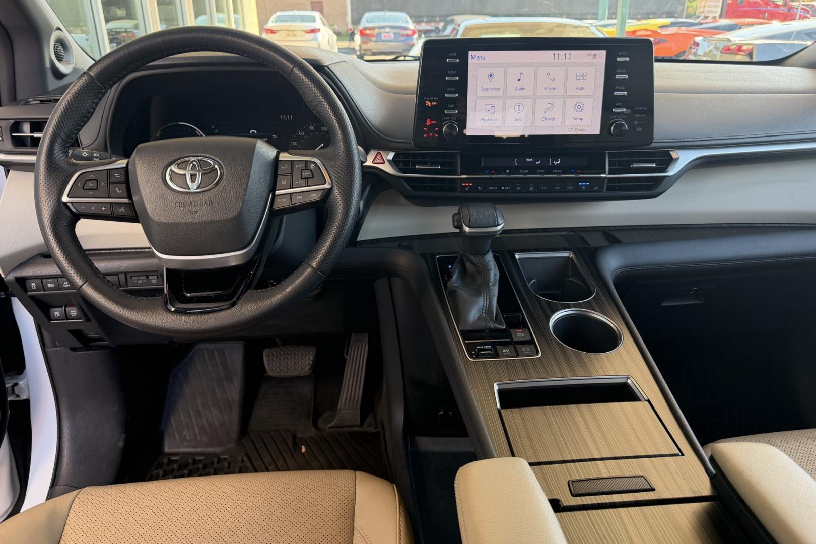2021 Blizzard Pearl /Tan Toyota Sienna Hybrid Limited (5TDGSKFC1MS) with an 4 Cyl 2.5 Liter Hybrid engine, Automatic transmission, located at 2304 W. Main St., Boise, ID, 83702, (208) 342-7777, 43.622105, -116.218658 - Hard To Find! Great To Own! New Tires Too!- Photo#20