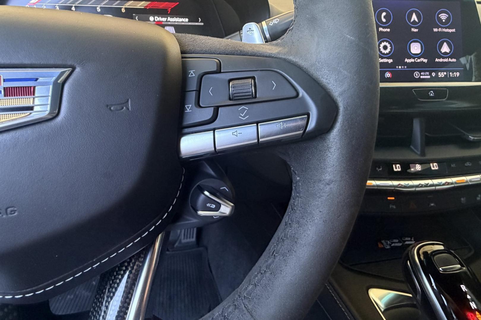 2022 Shadow Metallic /Jet Black Cadillac CT4-V Blackwing (1G6D75RP9N0) with an V6 3.6 Liter Twin Turbo engine, Automatic 10 Speed transmission, located at 2304 W. Main St., Boise, ID, 83702, (208) 342-7777, 43.622105, -116.218658 - Highly Optioned Blackwing! 472 Horsepower Twin Turbo V6! Carbon Fiber Package 1 And 2! Massaging Seats Too!- Photo#7