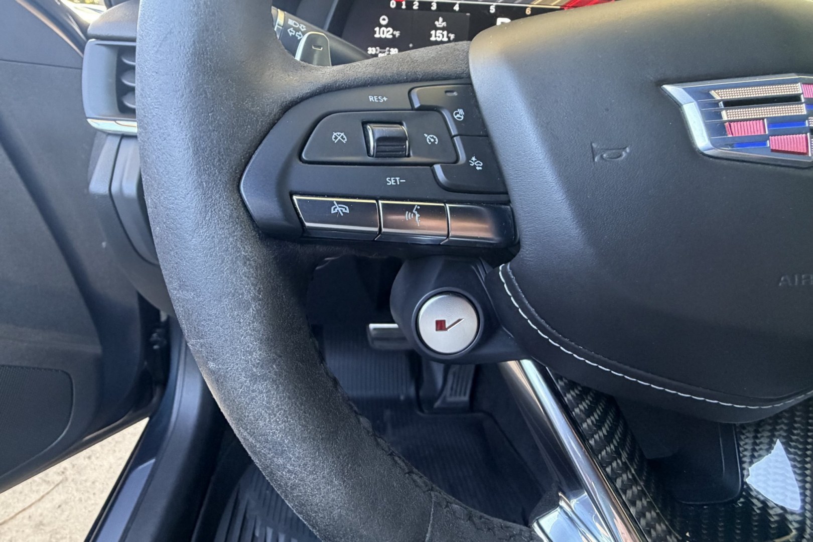2022 Shadow Metallic /Jet Black Cadillac CT4-V Blackwing (1G6D75RP9N0) with an V6 3.6 Liter Twin Turbo engine, Automatic 10 Speed transmission, located at 2304 W. Main St., Boise, ID, 83702, (208) 342-7777, 43.622105, -116.218658 - Highly Optioned Blackwing! 472 Horsepower Twin Turbo V6! Carbon Fiber Package 1 And 2! Massaging Seats Too!- Photo#6