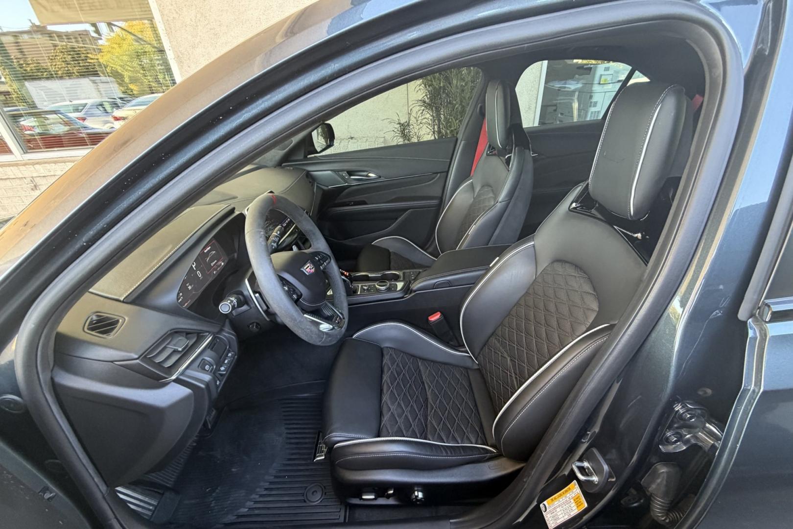 2022 Shadow Metallic /Jet Black Cadillac CT4-V Blackwing (1G6D75RP9N0) with an V6 3.6 Liter Twin Turbo engine, Automatic 10 Speed transmission, located at 2304 W. Main St., Boise, ID, 83702, (208) 342-7777, 43.622105, -116.218658 - Highly Optioned Blackwing! 472 Horsepower Twin Turbo V6! Carbon Fiber Package 1 And 2! Massaging Seats Too!- Photo#12