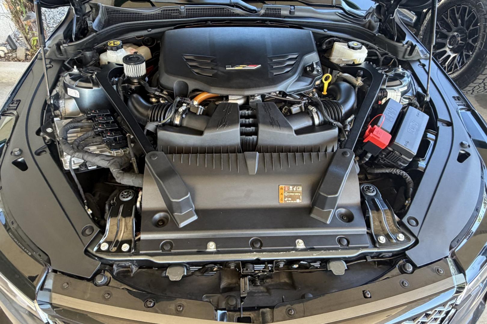 2022 Shadow Metallic /Jet Black Cadillac CT4-V Blackwing (1G6D75RP9N0) with an V6 3.6 Liter Twin Turbo engine, Automatic 10 Speed transmission, located at 2304 W. Main St., Boise, ID, 83702, (208) 342-7777, 43.622105, -116.218658 - Highly Optioned Blackwing! 472 Horsepower Twin Turbo V6! Carbon Fiber Package 1 And 2! Massaging Seats Too!- Photo#16