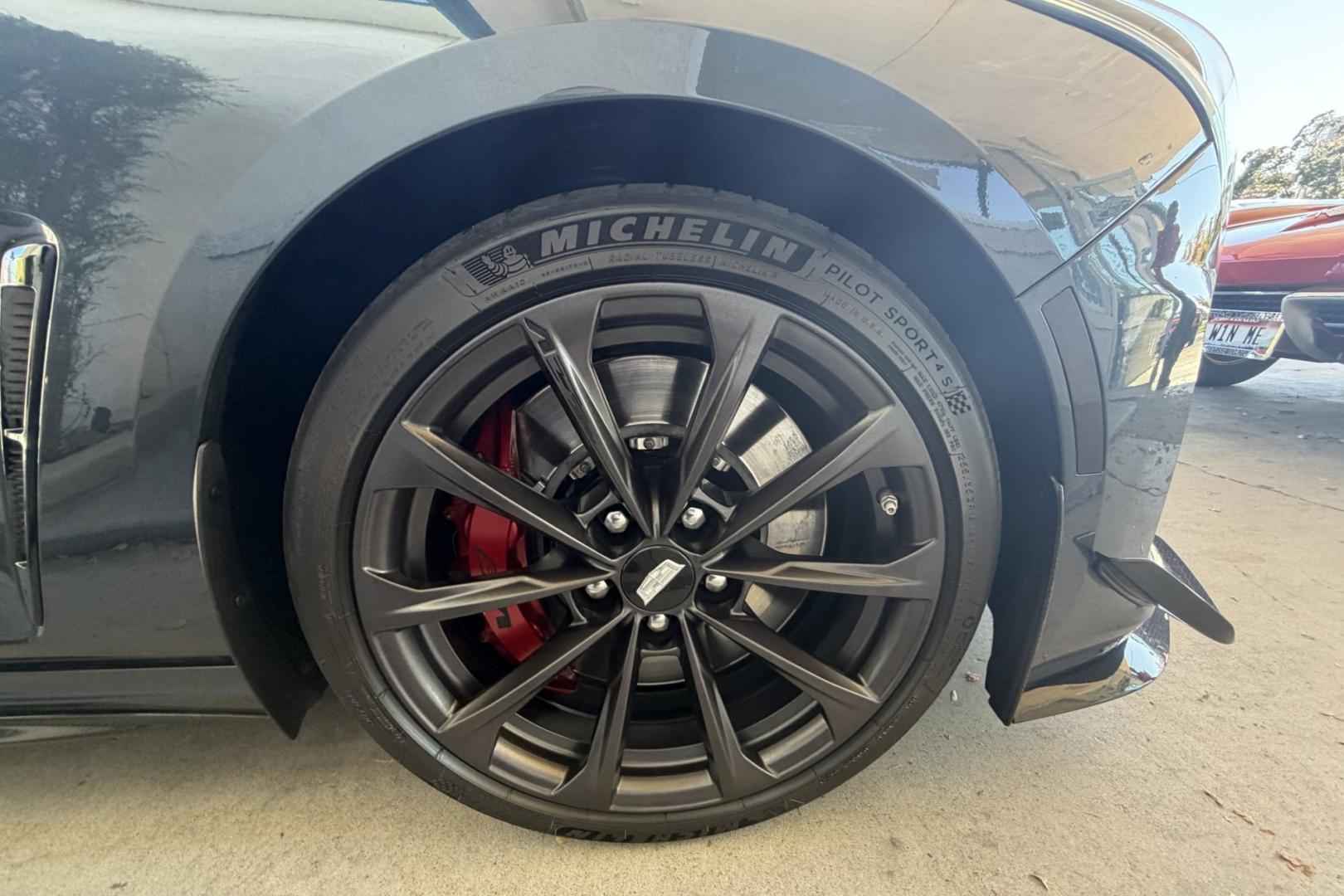 2022 Shadow Metallic /Jet Black Cadillac CT4-V Blackwing (1G6D75RP9N0) with an V6 3.6 Liter Twin Turbo engine, Automatic 10 Speed transmission, located at 2304 W. Main St., Boise, ID, 83702, (208) 342-7777, 43.622105, -116.218658 - Highly Optioned Blackwing! 472 Horsepower Twin Turbo V6! Carbon Fiber Package 1 And 2! Massaging Seats Too!- Photo#27