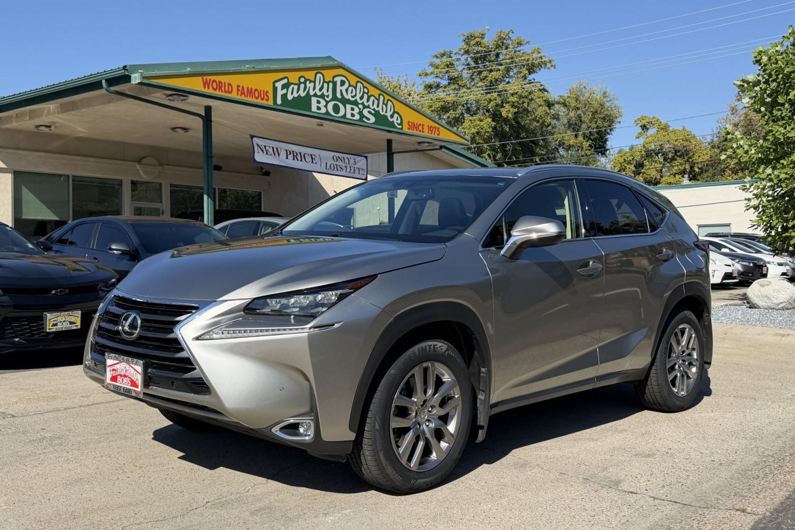 2017 Atomic Silver /Black Lexus NX 200t Luxury (JTJBARBZ7H2) with an 4 Cyl 2.0 Liter Turbo engine, Automatic 6 Speed transmission, located at 2304 W. Main St., Boise, ID, 83702, (208) 342-7777, 43.622105, -116.218658 - Well Optioned! New Tires! Ready To Go!- Photo#0