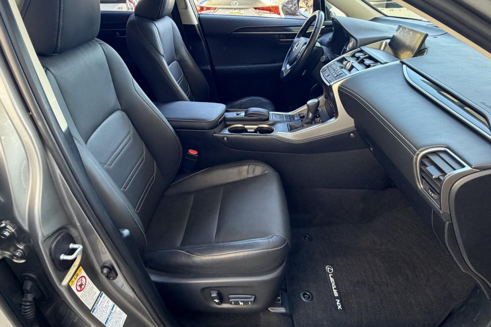 2017 Atomic Silver /Black Lexus NX 200t Luxury (JTJBARBZ7H2) with an 4 Cyl 2.0 Liter Turbo engine, Automatic 6 Speed transmission, located at 2304 W. Main St., Boise, ID, 83702, (208) 342-7777, 43.622105, -116.218658 - Well Optioned! New Tires! Ready To Go!- Photo#19