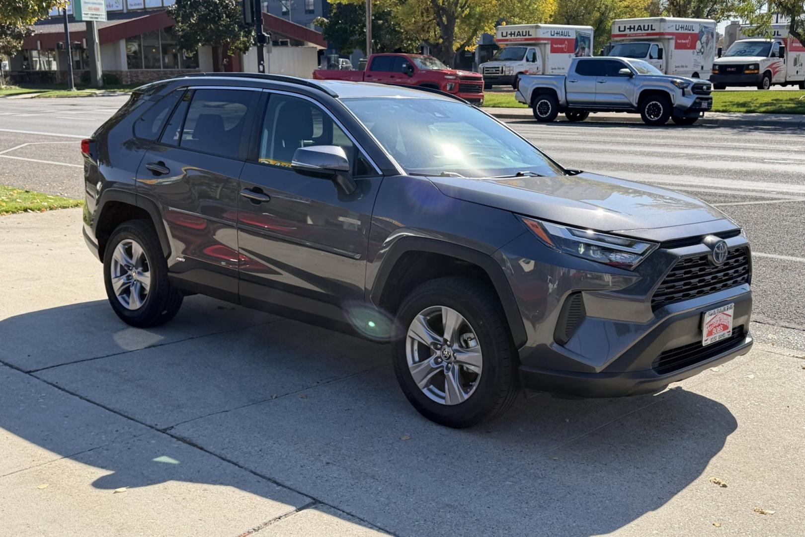 2024 Magnetic Gray /Black Toyota RAV4 Hybrid LE (2T3MWRFV2RW) with an 4 Cyl 2.5 Liter Hybrid engine, Automatic transmission, located at 2304 W. Main St., Boise, ID, 83702, (208) 342-7777, 43.622105, -116.218658 - New Tires! Hybrid! Save Now!- Photo#2