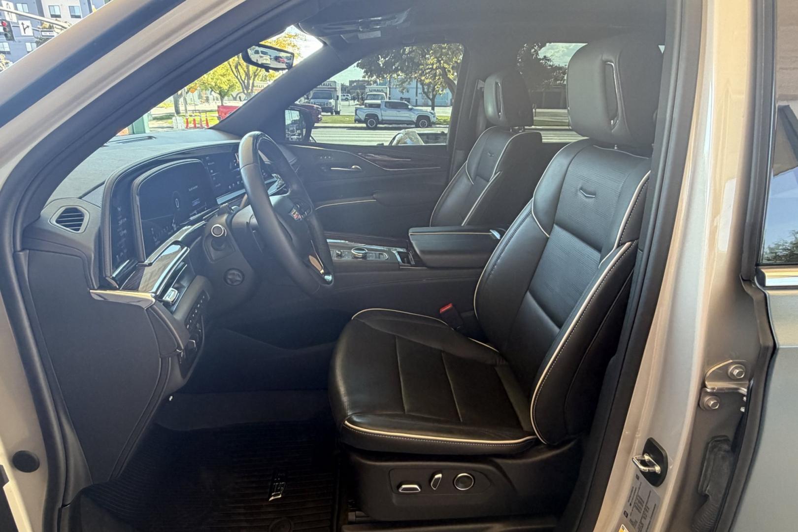 2023 Mat Green /Black Cadillac Escalade ESV Premium Luxury (1GYS4LKL5PR) with an 6.2L V8 OHV 16V FFV engine, Automatic 10 Speed transmission, located at 2304 W. Main St., Boise, ID, 83702, (208) 342-7777, 43.622105, -116.218658 - New Tires! Highly Optioned And Comfortable!- Photo#20